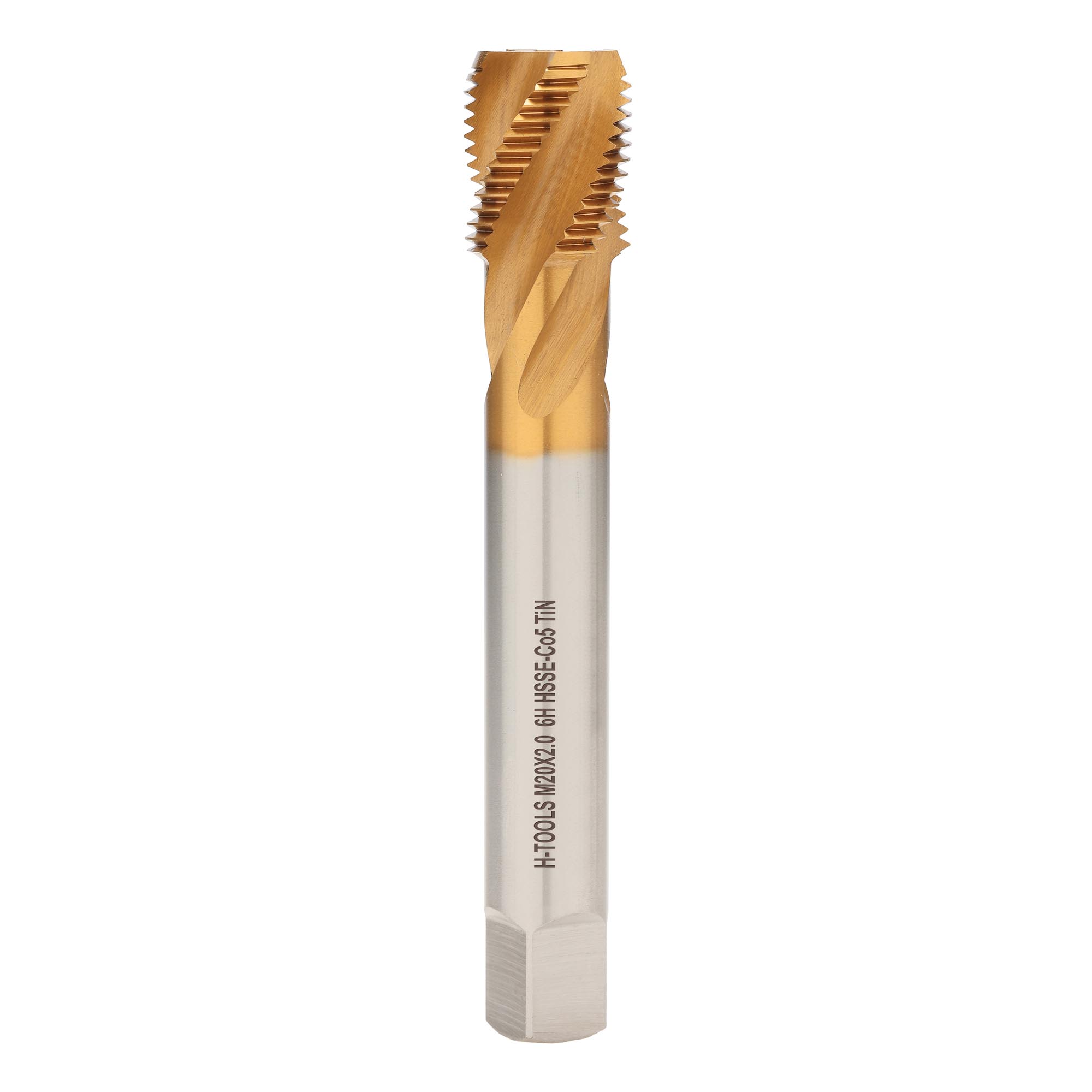 Метчик винтовой машинный H-Tools М20х2,0 DIN374 HSSE-TiN 6h C/2-3P R45 513X01-D2-0201