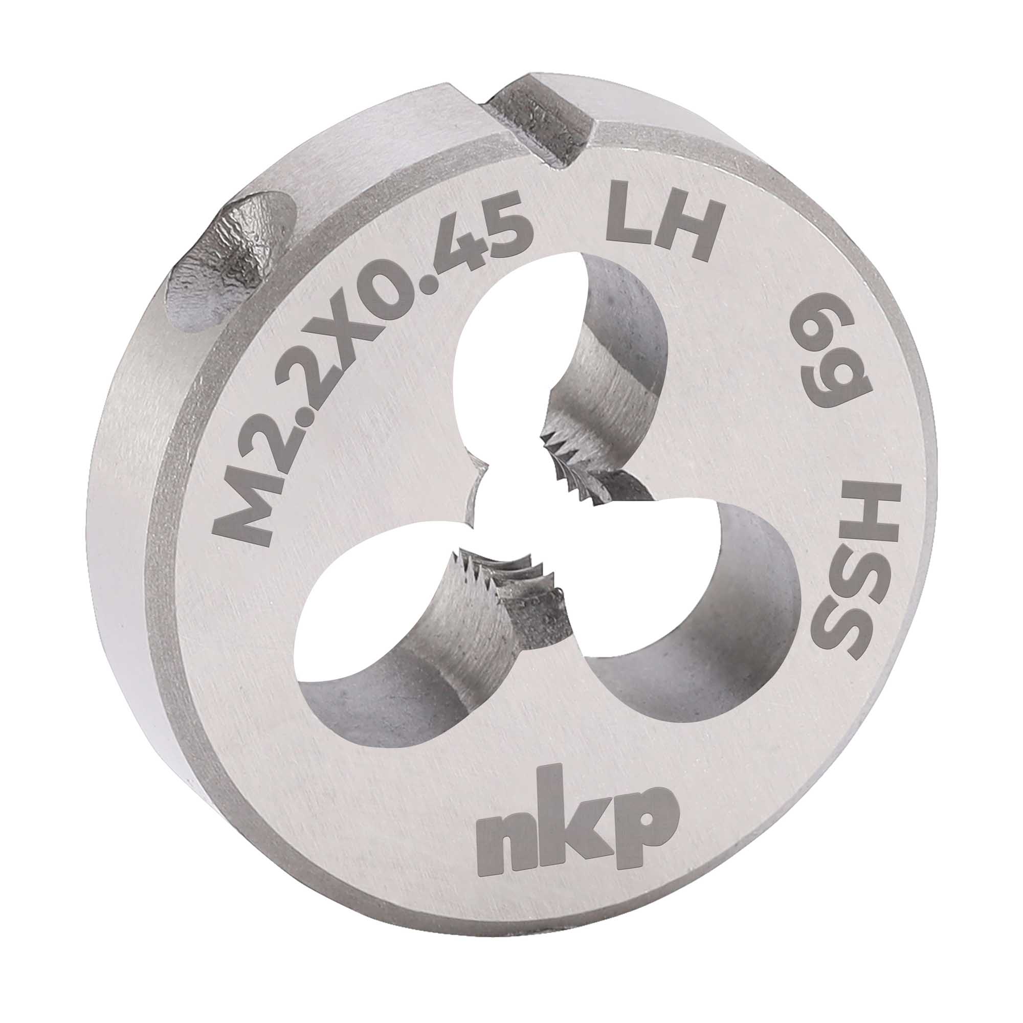 Плашка левая NKP М2,2х0,45 DINEN22568 HSS 6g 16х5мм 250022N