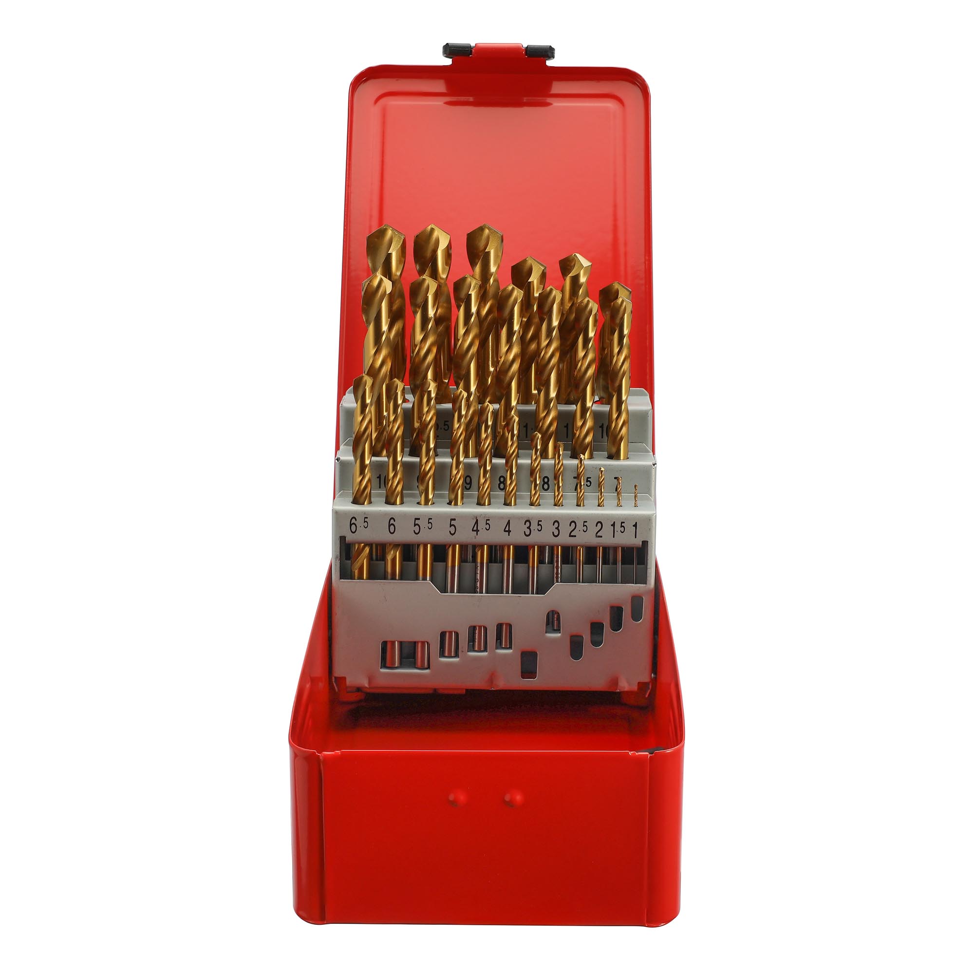 Набор сверл по металлу H-Tools Pro 1-13мм 25шт HSS-G TiN 118° DIN338 250215PRO