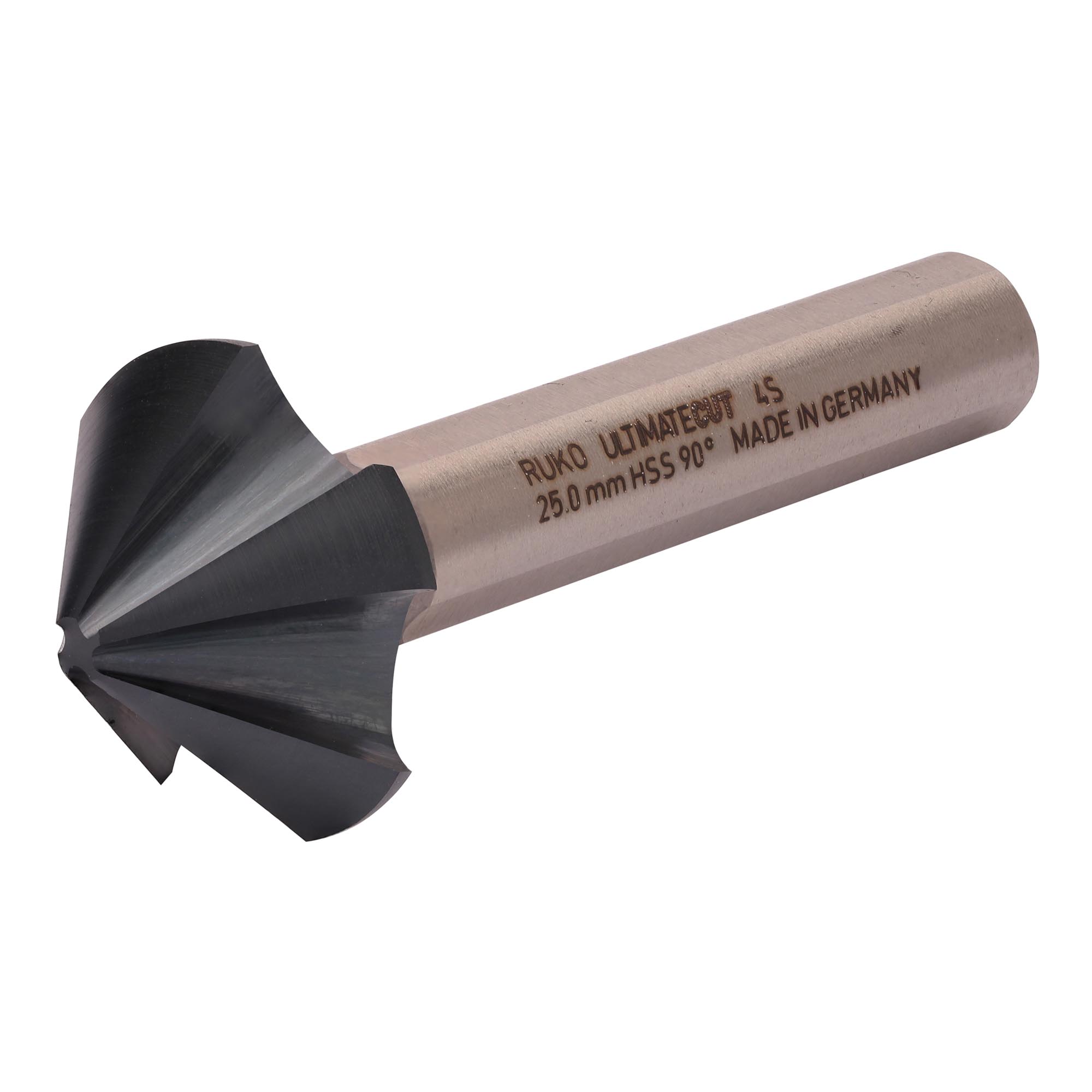 Зенковка по металлу Ruko UltimateCut 4S 90° 25,0мм HSS-G RunaTec 4z DIN335C L67мм d10мм 102883P