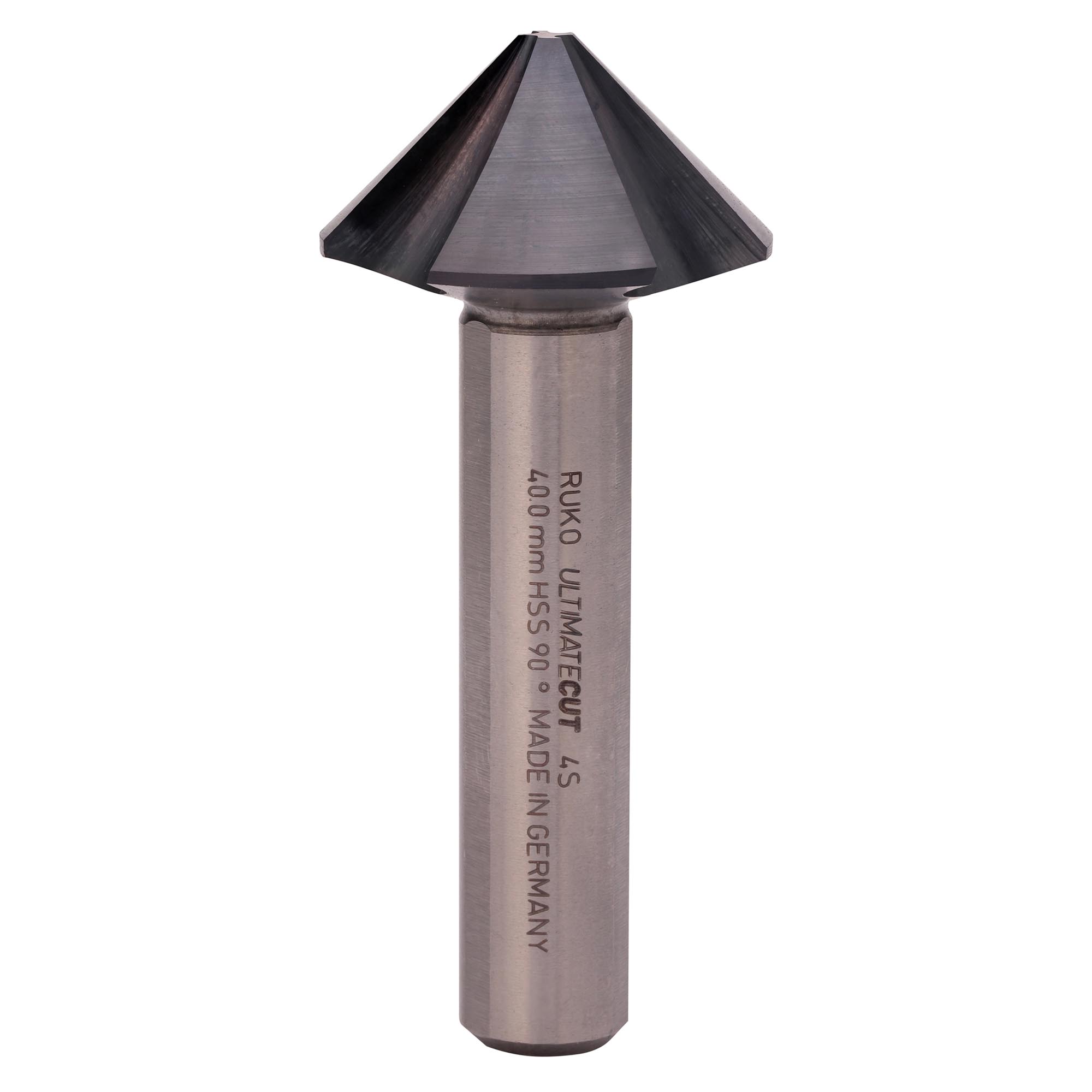 Зенковка по металлу Ruko UltimateCut 4S 90° 40,0мм HSS-G RunaTec 4z DIN335C L80мм d12мм 102894P