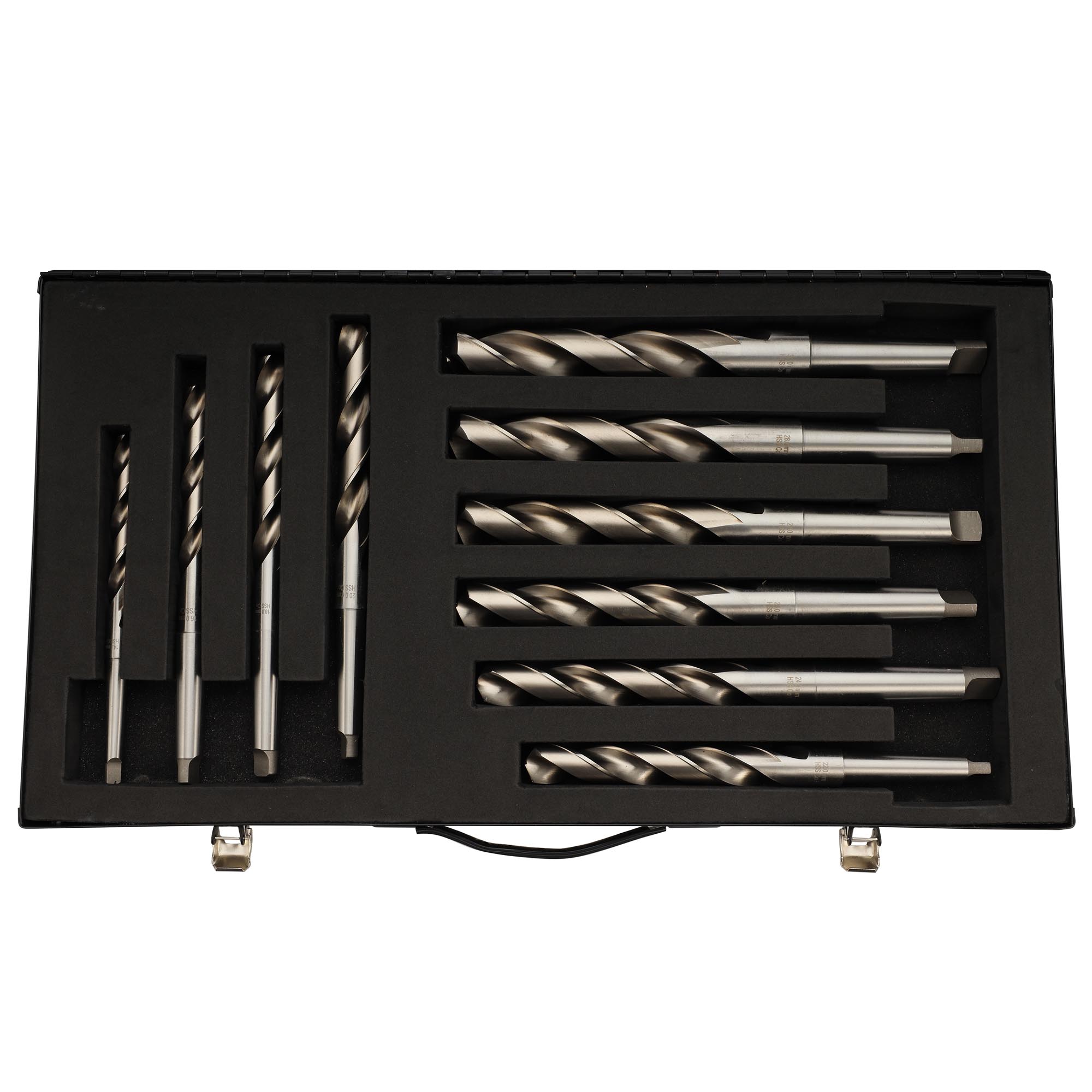 Набор сверл по металлу H-Tools PRO 14-30мм 10шт HSSE-Co5 135° DIN345 204002EHT