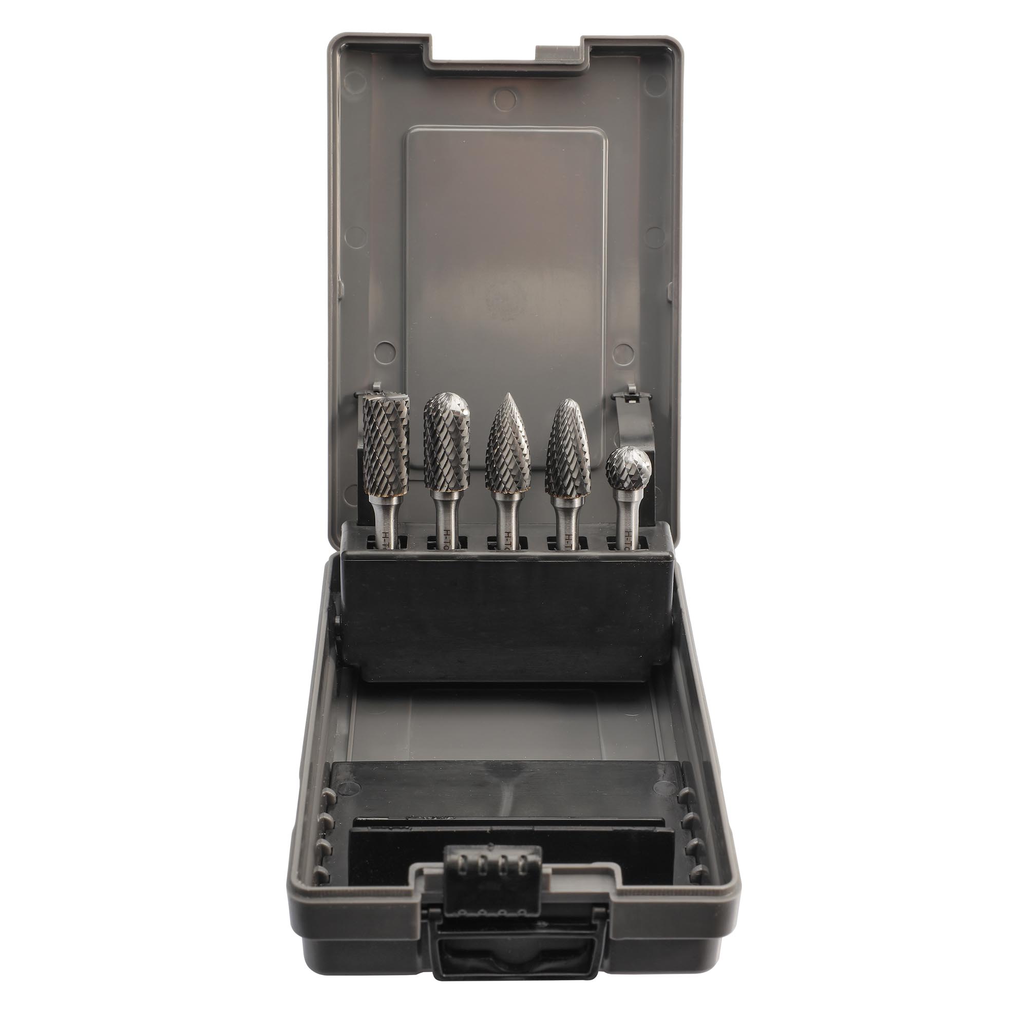 Набор бор-фрез твердосплавных H-Tools 5шт HM S=6мм 116004ROHT
