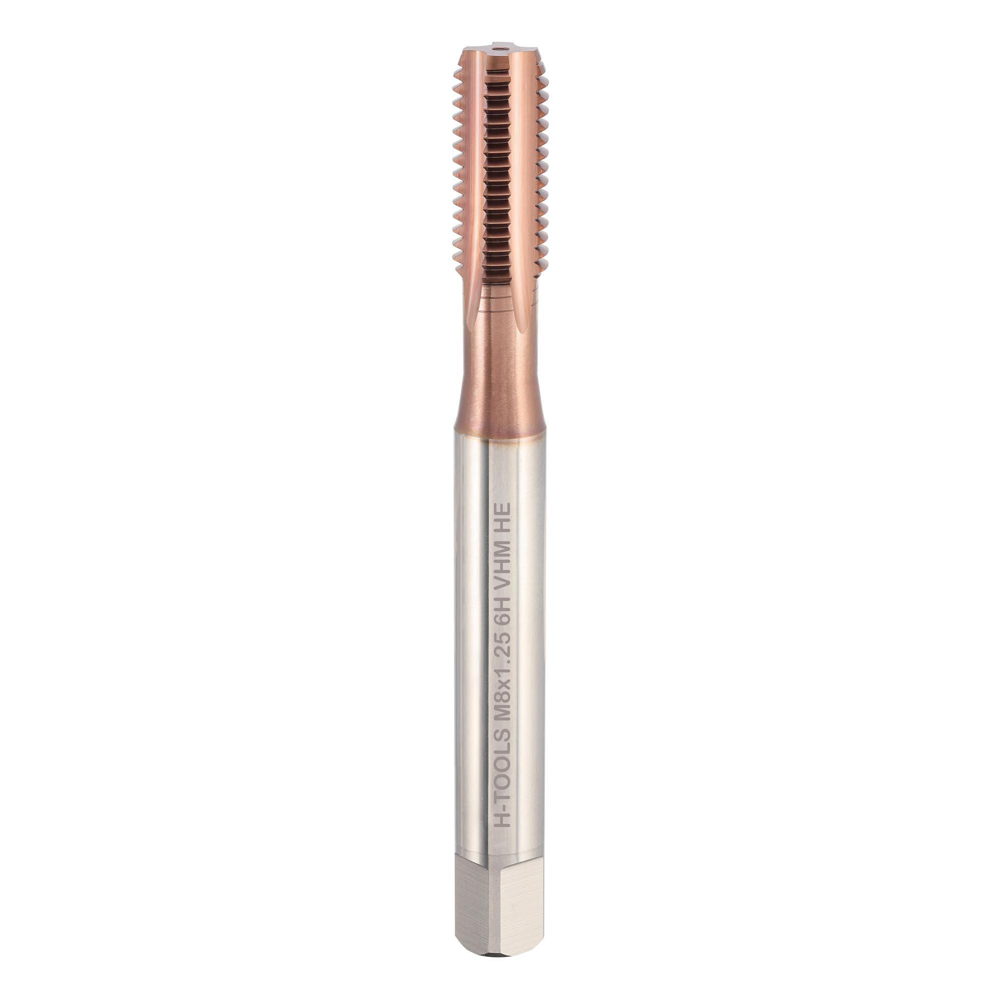 Метчик твердосплавный H-Tools М8х1,25 DIN371 VHM-HE HRC45 125F01-C9-0080