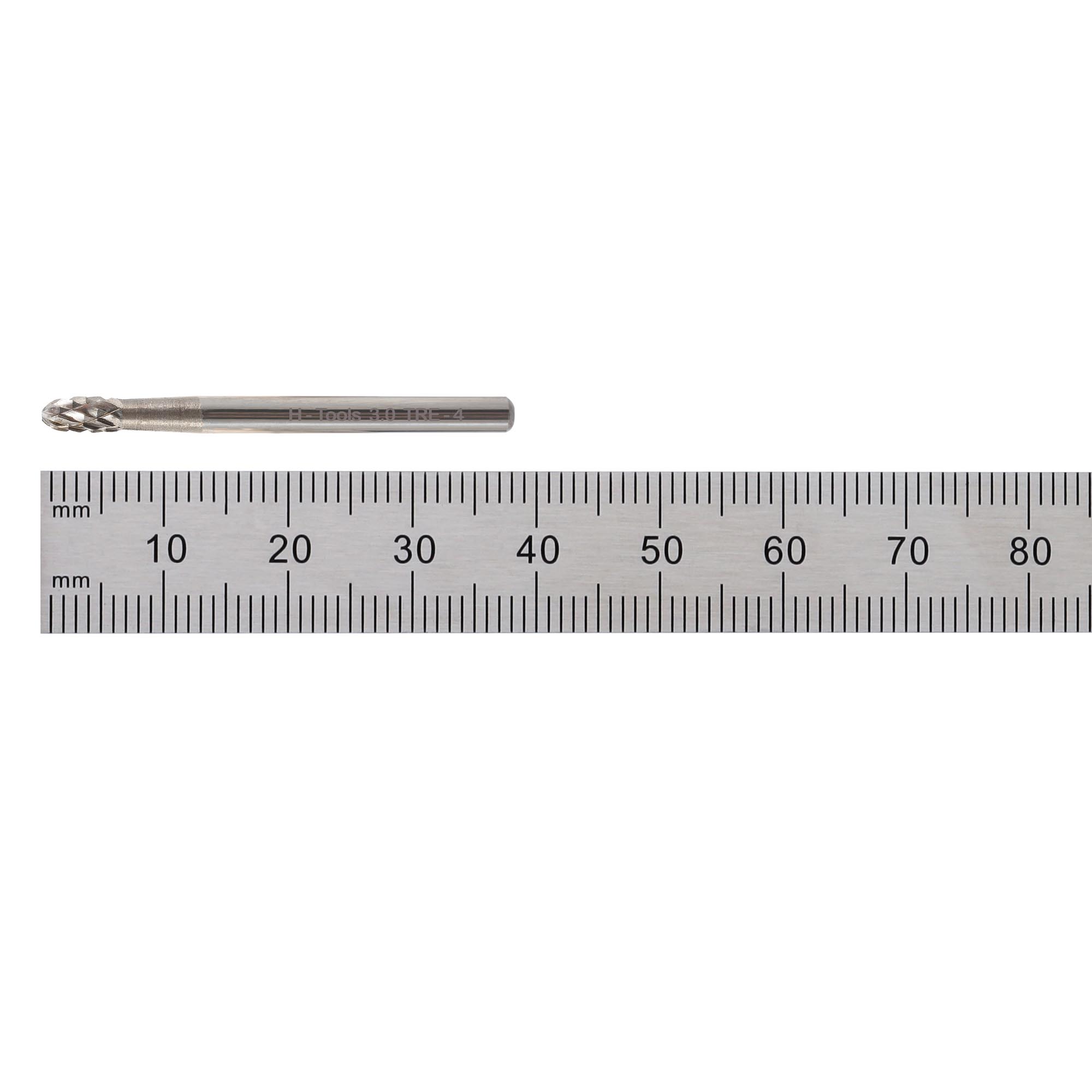 Бор-фреза твердосплавная H-Tools E(TRE) 3,0x7x37x3мм HM 116210HT