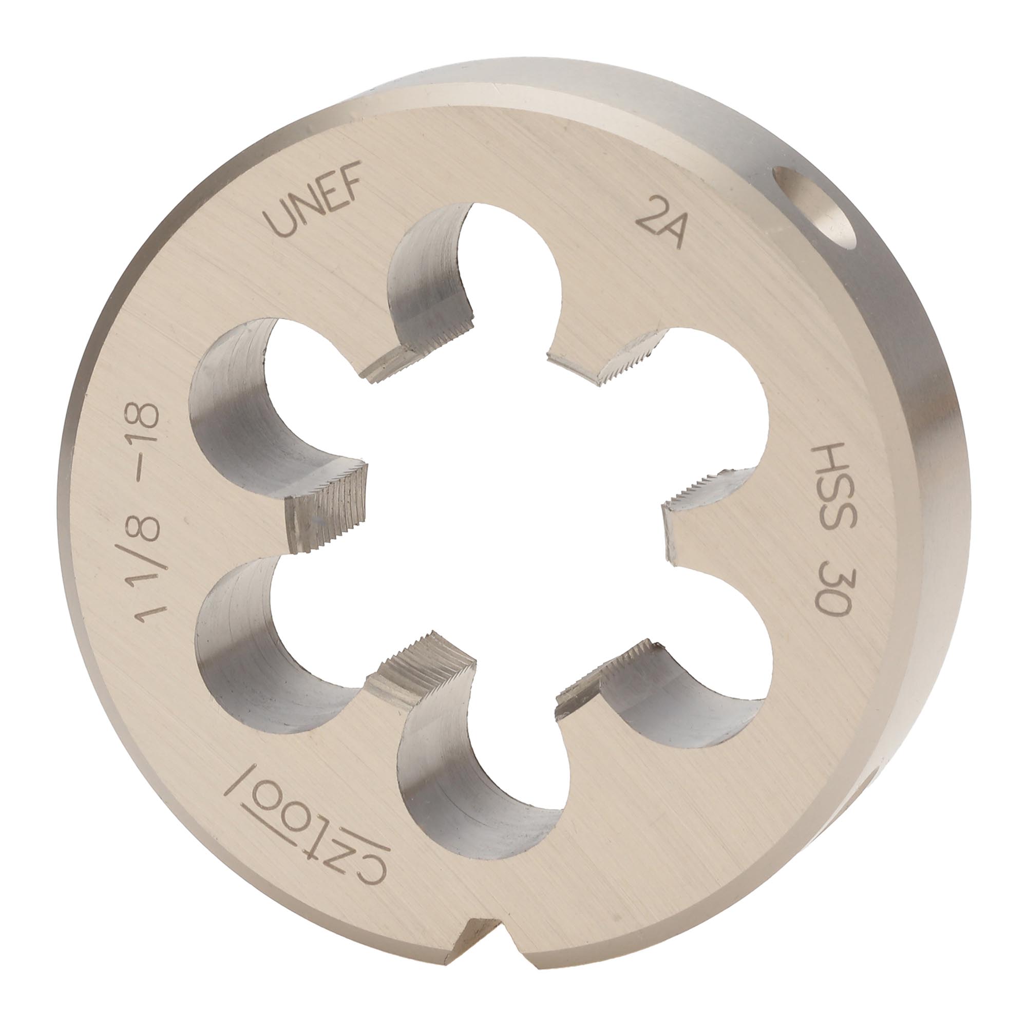 Плашка дюймовая Bucovice Tools UNEF 1,1/8"-18 HSS DIN EN 22568 2A 65x18мм 248118