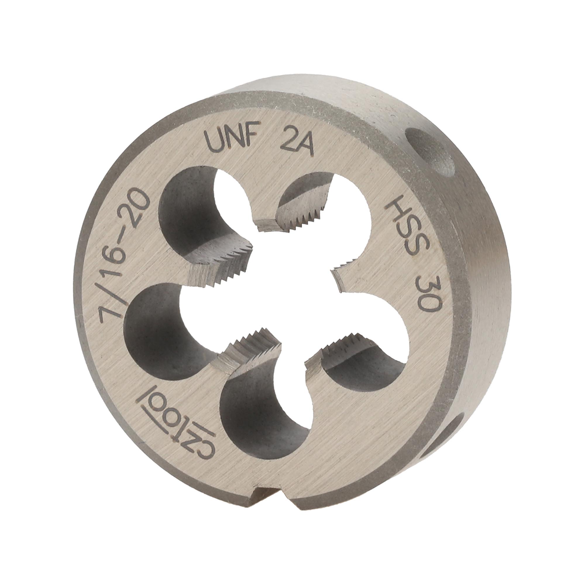 Плашка дюймовая Bucovice Tools UNF 7/16"-20 HSS DIN EN 22568 2A 30x11мм 246716BT
