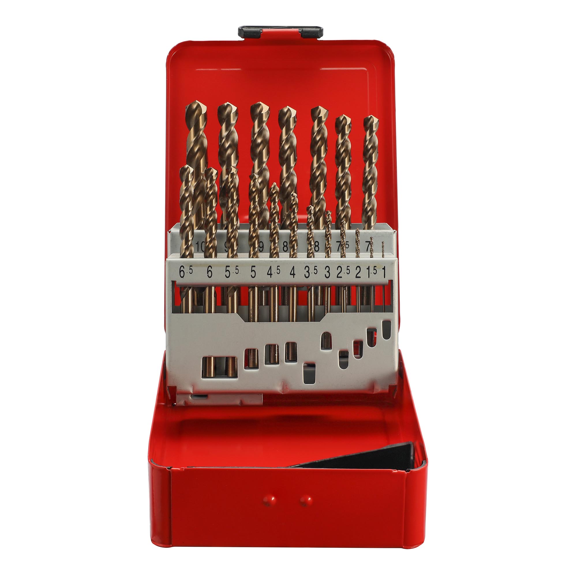Набор сверл по металлу H-Tools Pro 1-10мм 19шт HSSE-Co5 130° DIN338 215214PRO