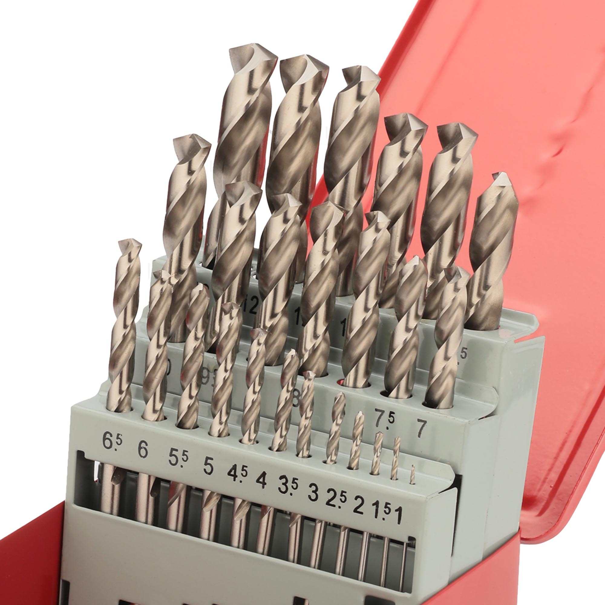 Набор сверл по металлу H-Tools 1-13мм 25шт HSS-G 135° DIN338 214215HT
