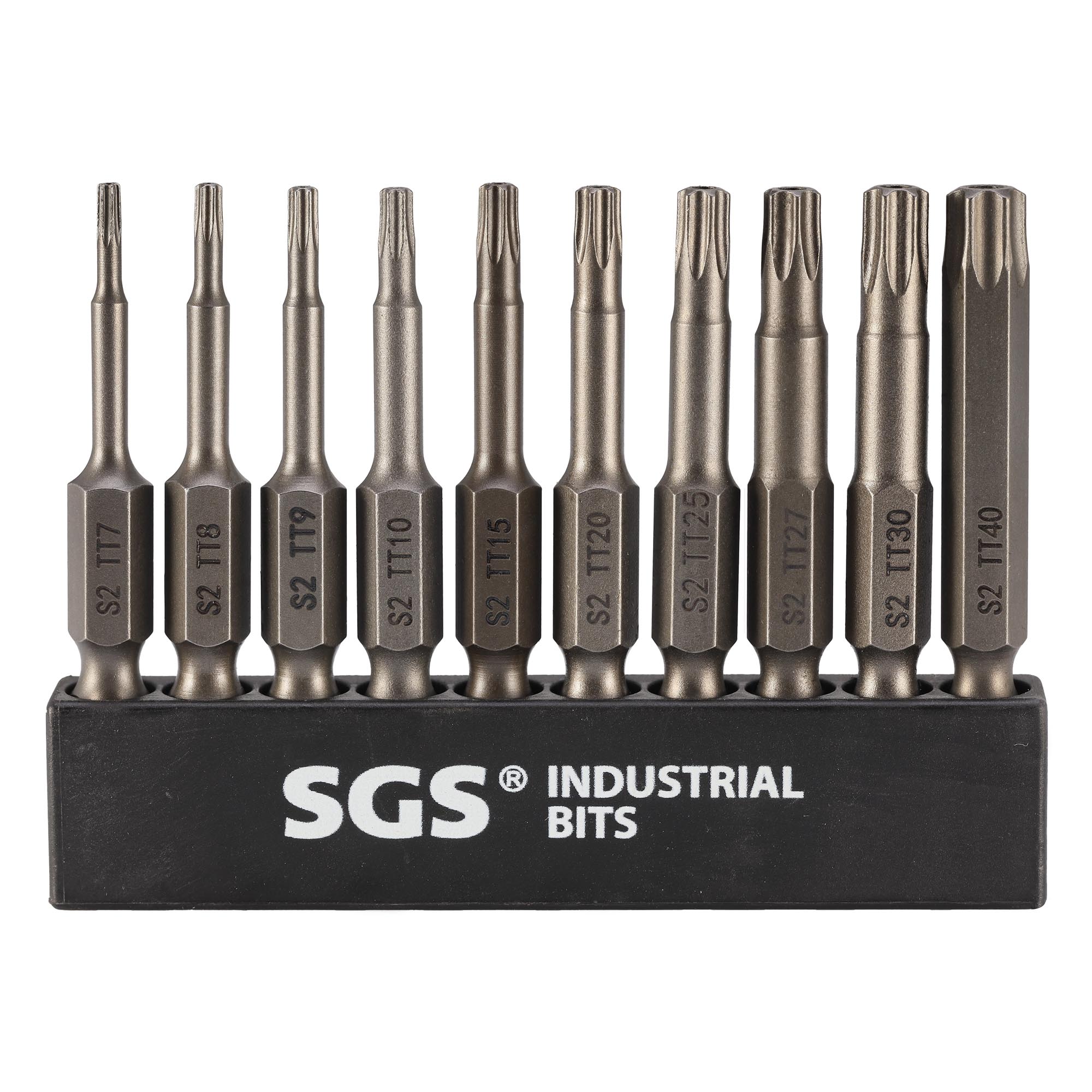 Набор бит SGS TORX TR S2 50мм 10шт SGS6350-10TTC