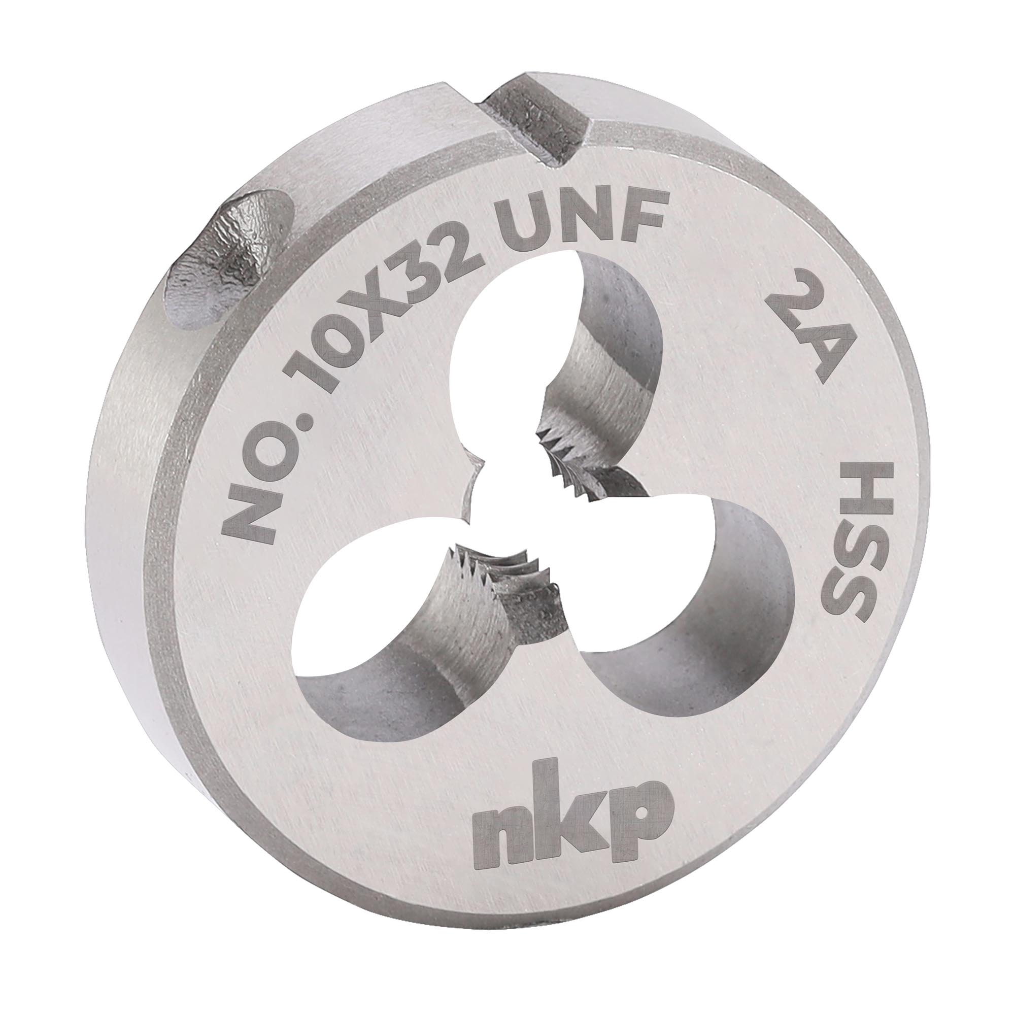 Плашка дюймовая NKP UNF №10-32 HSS DIN22568 20x7мм 246010N