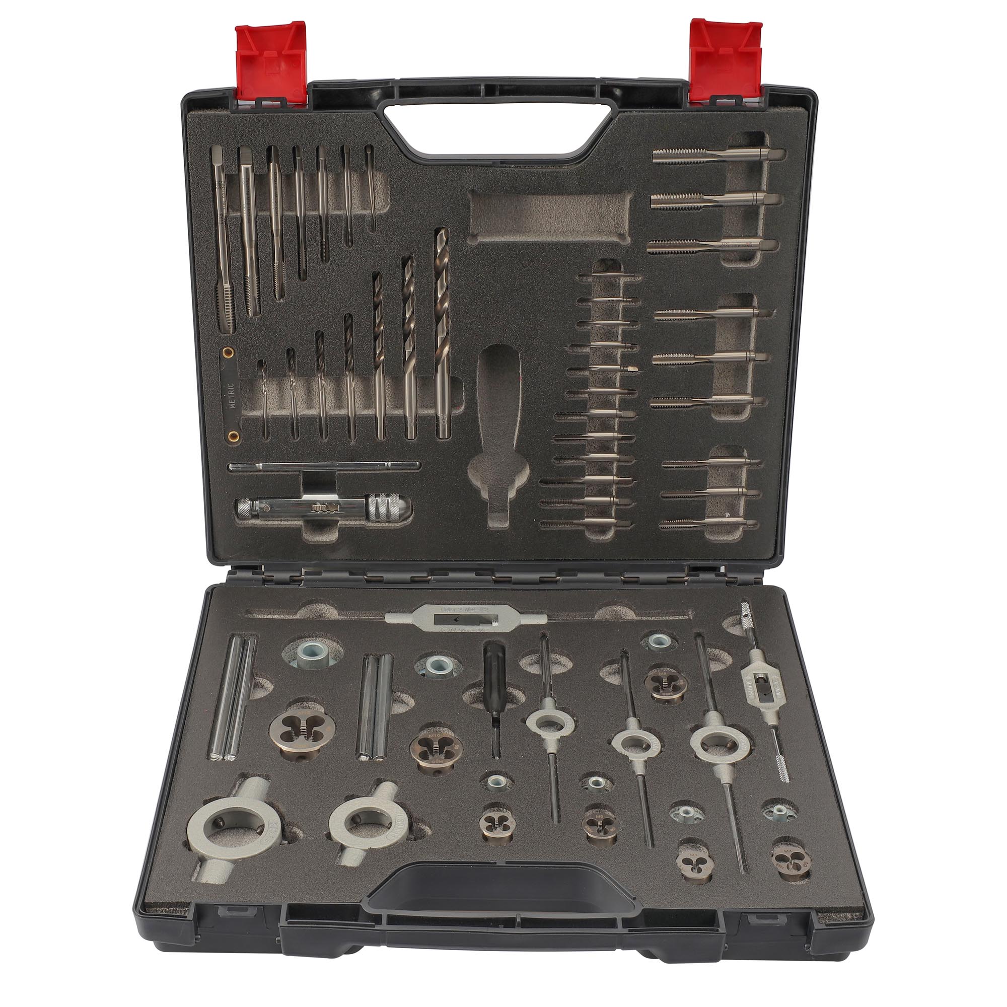 Набор метчиков и плашек H-Tools M3 -M12 HSS-G 59пр 491060HT