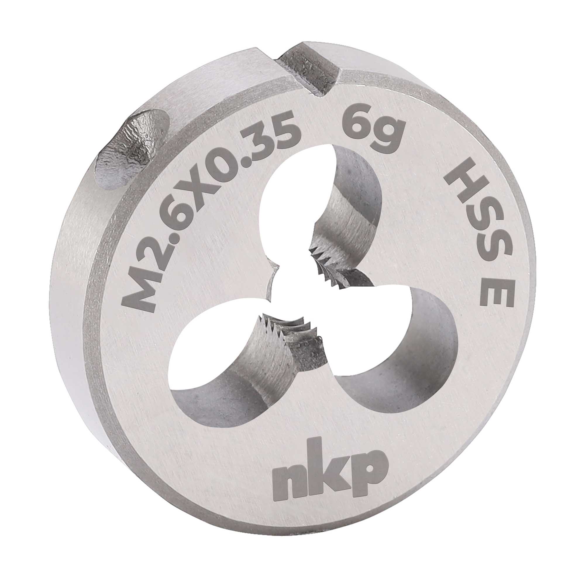 Плашка NKP М2,6х0,35 DINEN22568 HSSE 6g 16х5мм 290027N