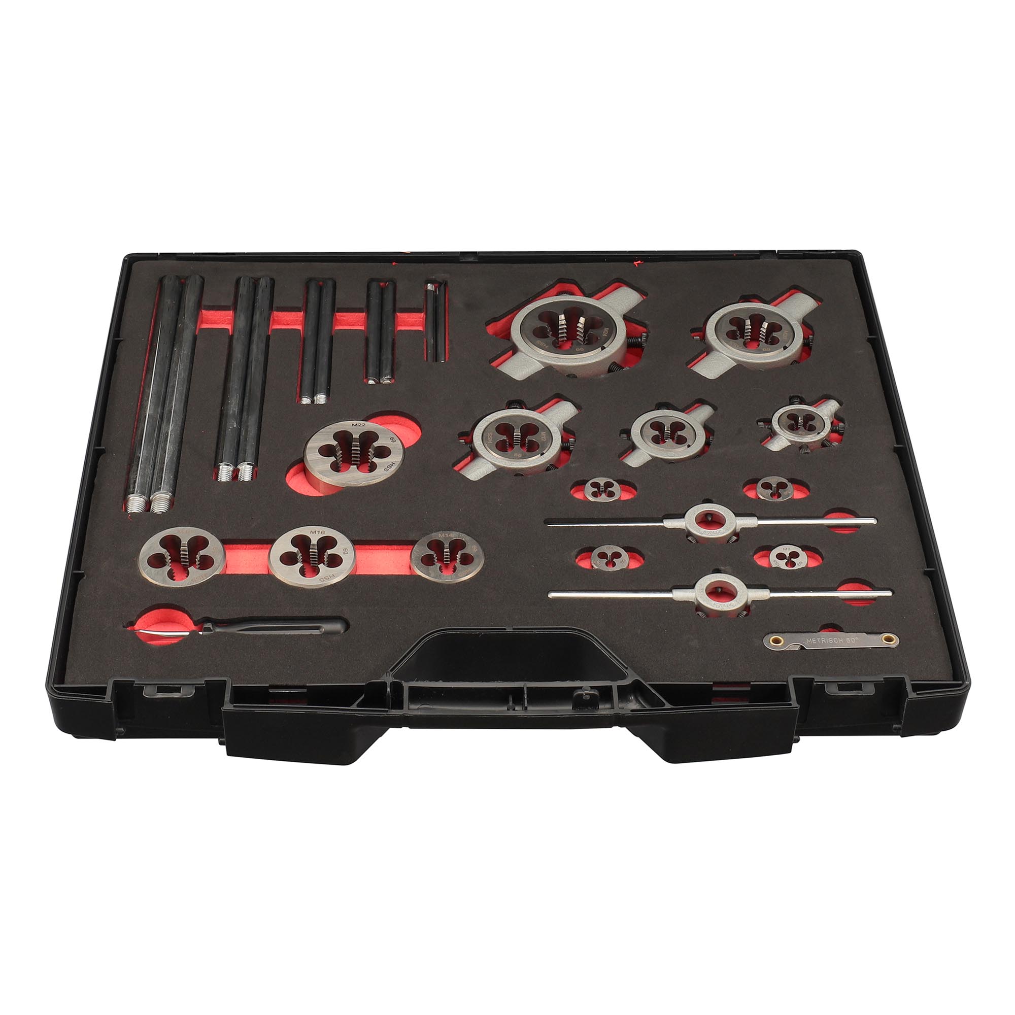Набор метчиков и плашек H-Tools M3 -M24 HSS-G 64пр340240HT