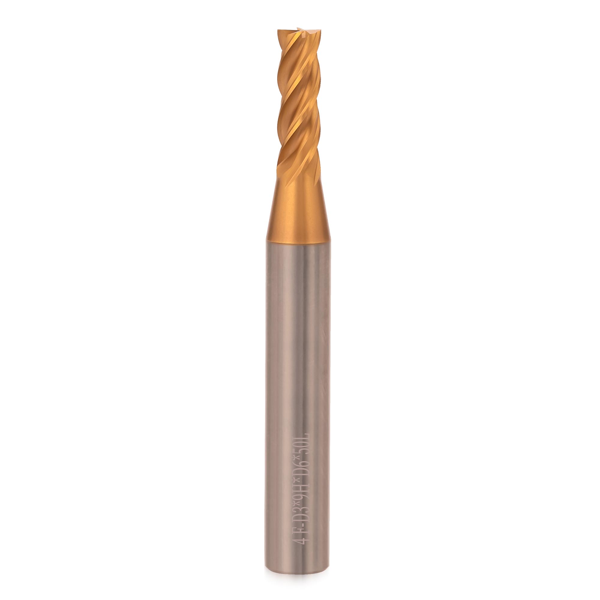 Фреза твердосплавная по металлу H-Tools 3,0x50/9мм d06 4z 60HRC P30 TiSiCrN 6804-030