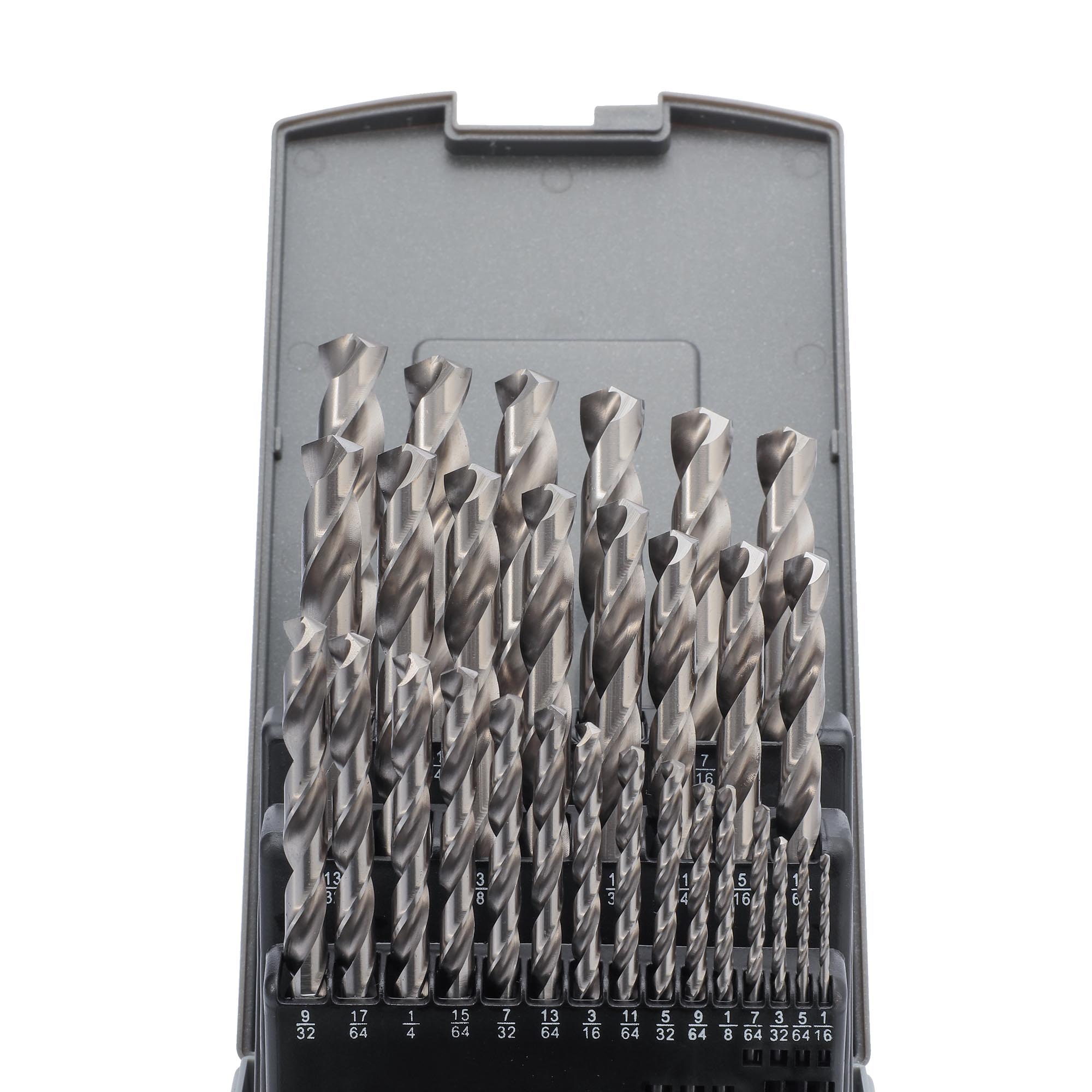 Набор сверл по металлу дюймовые H-Tools 1/16" -1/2" 29шт HSS-G 135° 214851ROHT