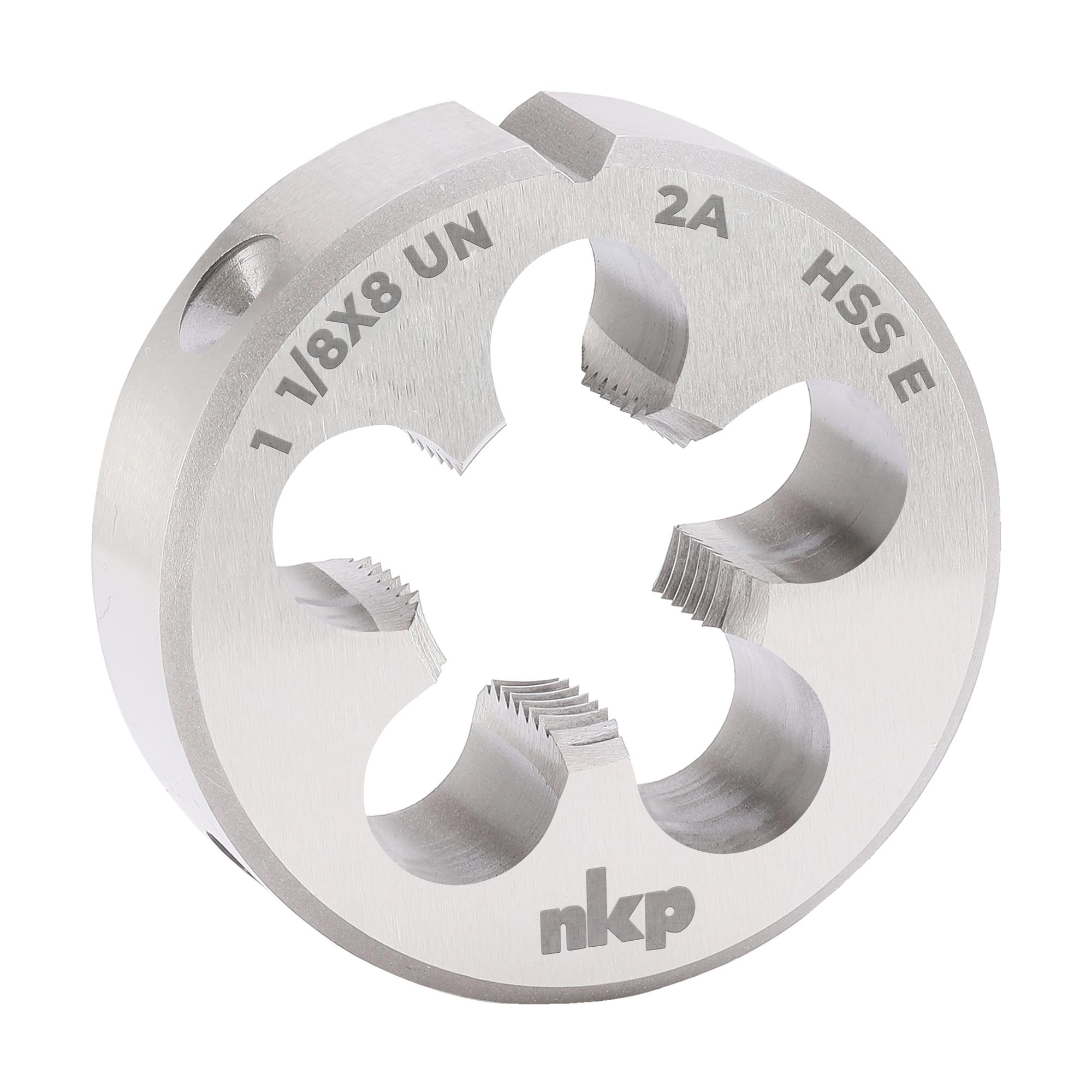 Плашка дюймовая NKP UN 1,1/8"-8 HSSE DIN22568 65x25мм 29910180UN08