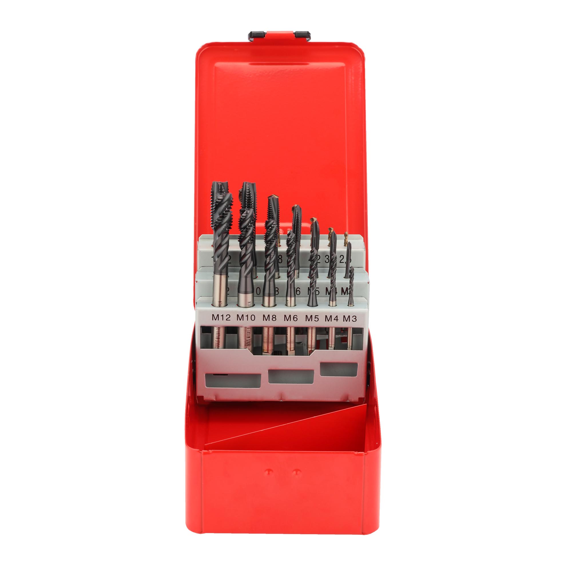 Набор машинных метчиков H-Tools M3-M12 HSSE-TiALN DIN371/376 21пр 245054FHT