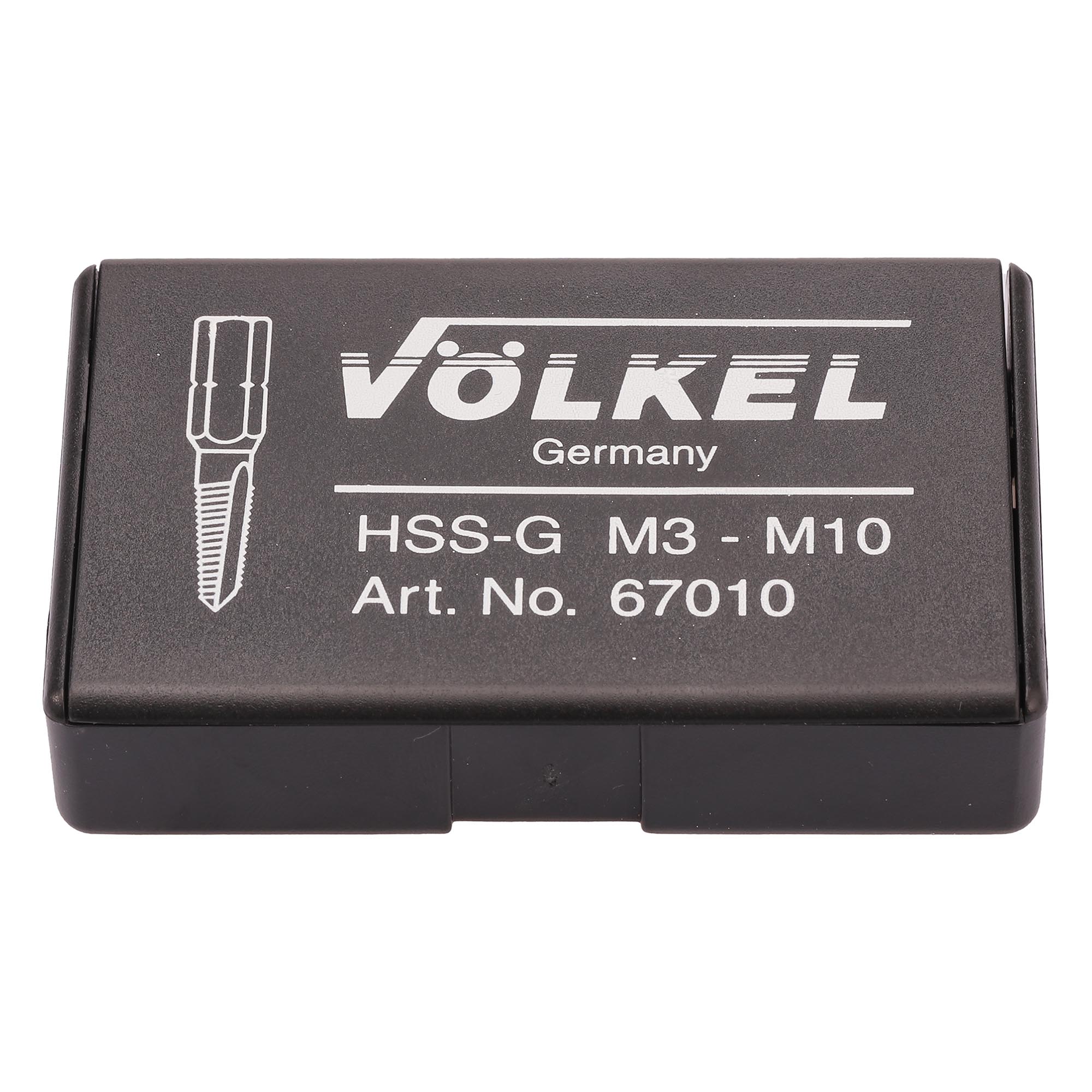 Набор метчиков для шуруповерта M3-M10 HSS-G 6пр Volkel 67010