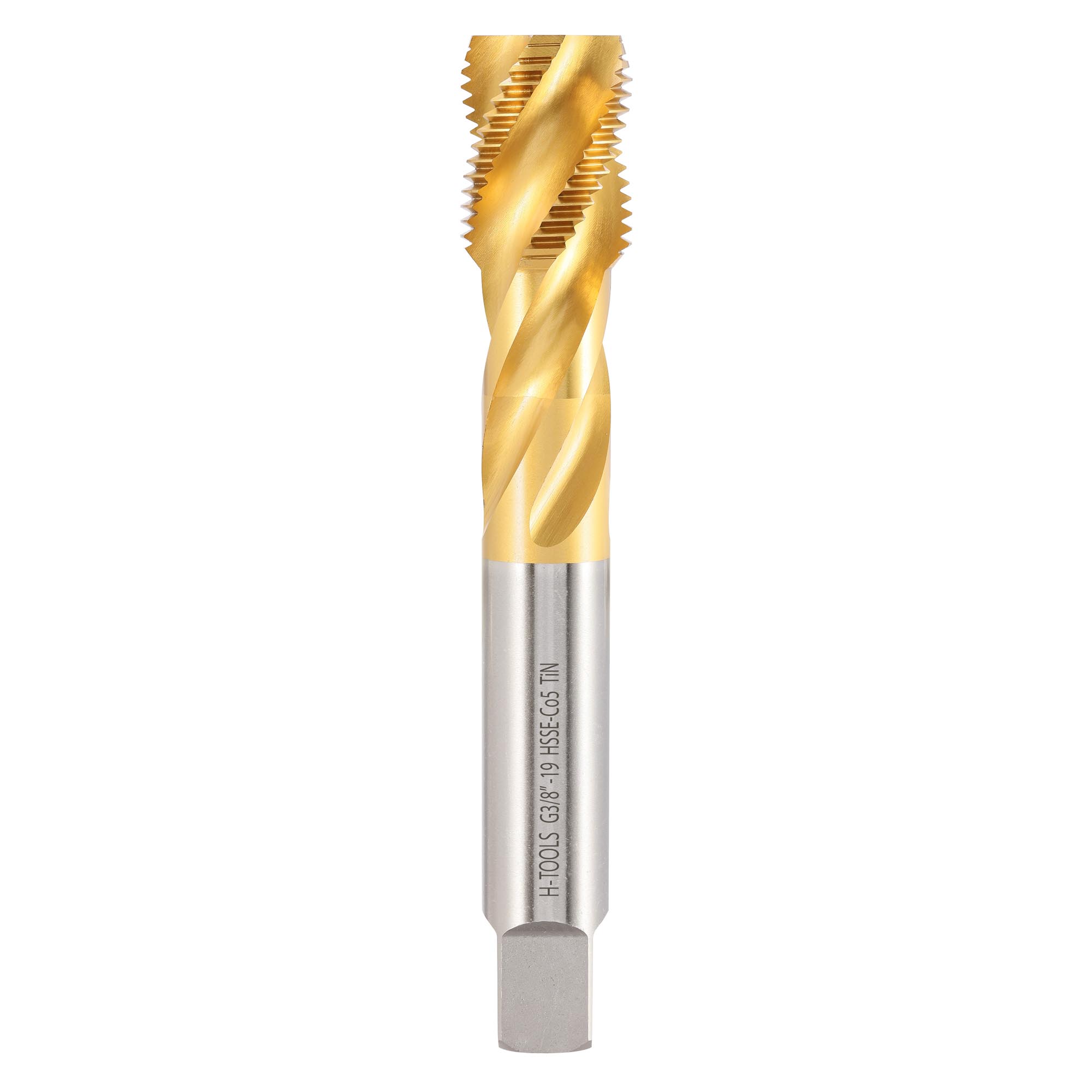 Метчик винтовой машинный H-Tools G3/8"-19 DIN5156 HSSE TiN 263038EHT