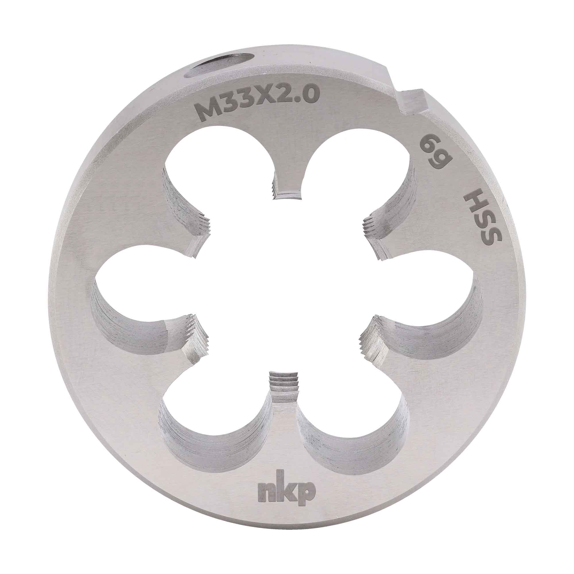 Плашка NKP М33х2,0 DINEN22568 HSS 6g 65х18мм 240332N