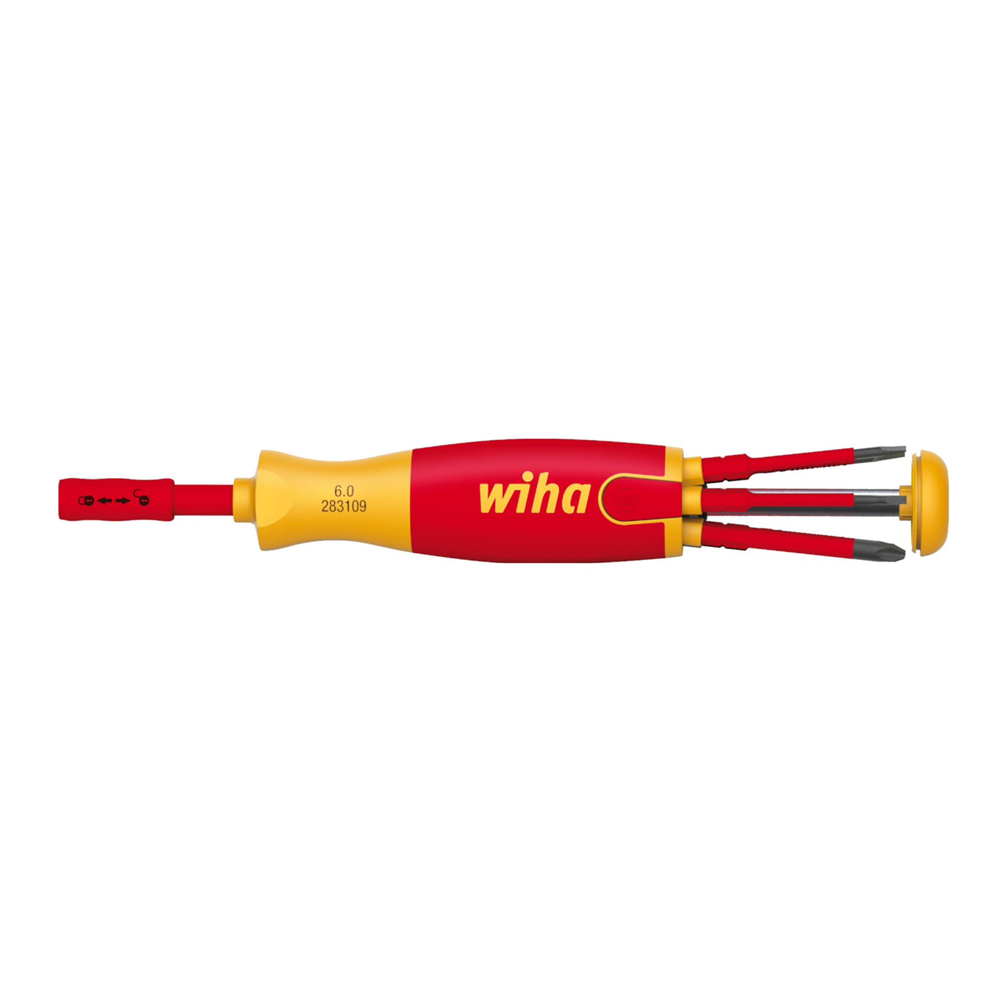 Отвертка диэлектрическая с набором бит LiftUP Electric 6шт Wiha 2831 38610