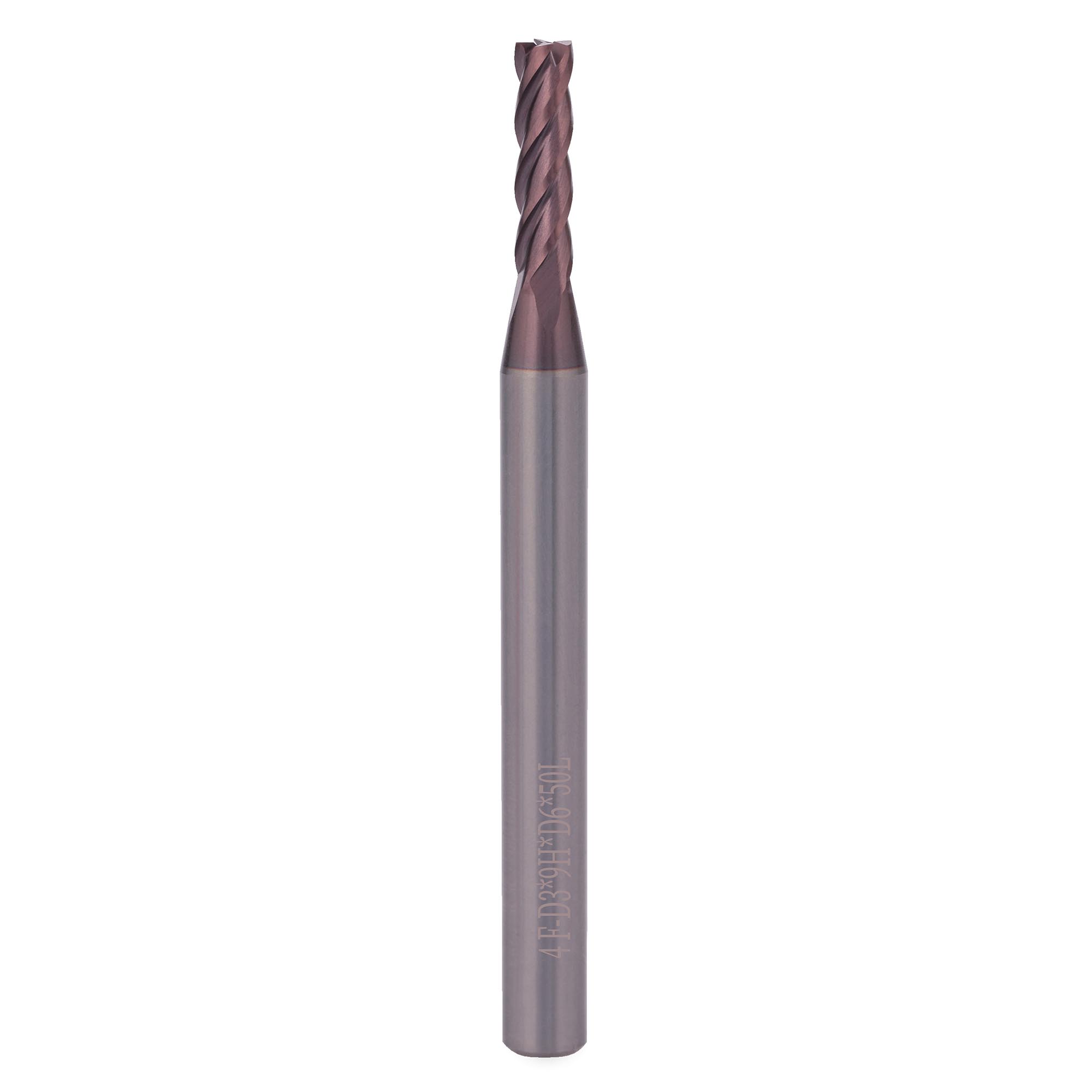 Фреза твердосплавная по металлу H-Tools 3,0x50/9мм d06 4z 55HRC P20 TiALN 19941-030