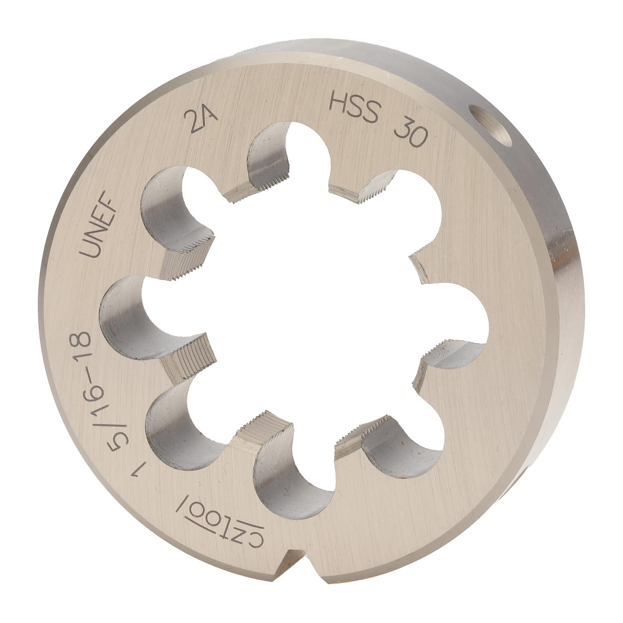 Плашка дюймовая Bucovice Tools UNEF 1,5/16"-18 HSS DIN EN 22568 2A 75x20мм 248156