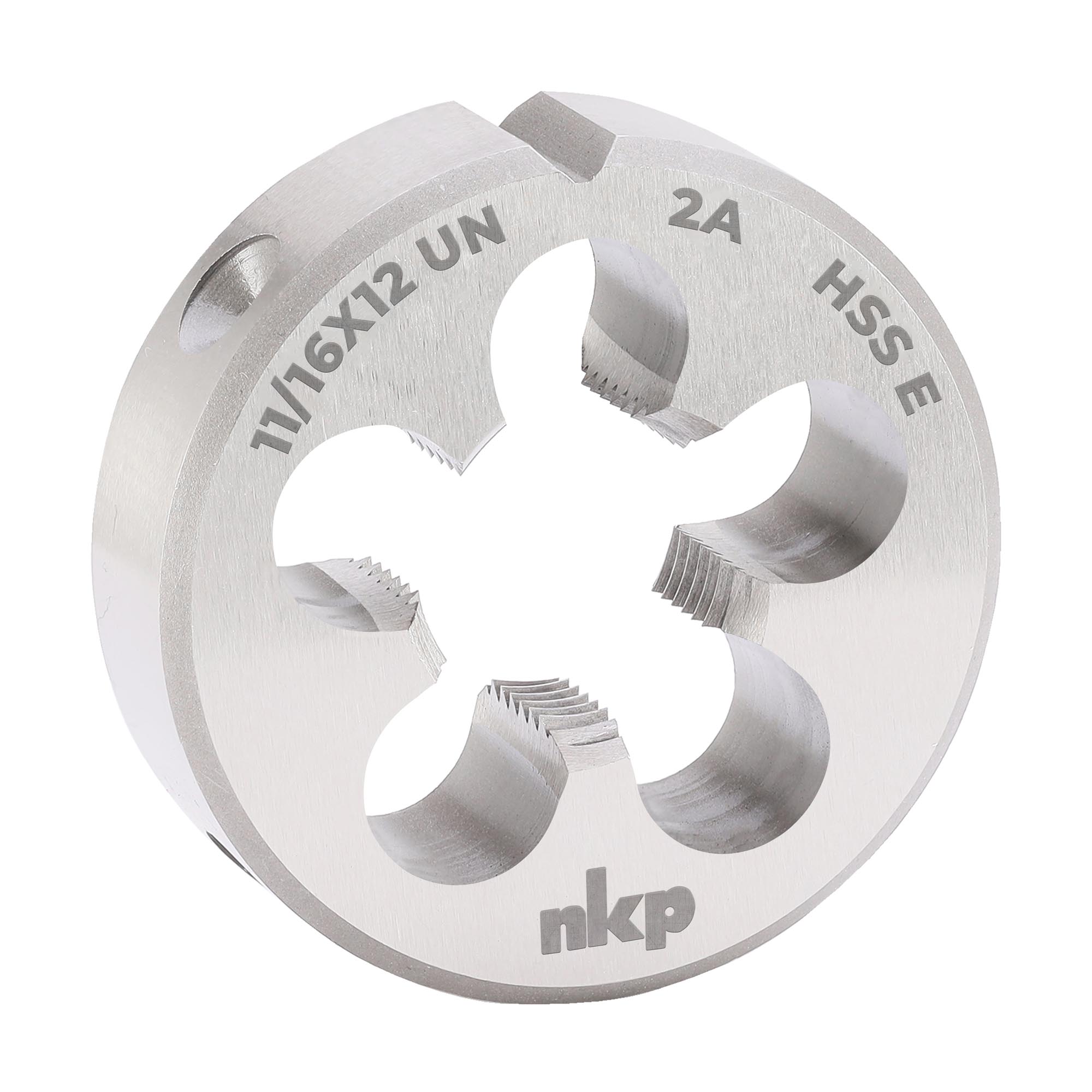 Плашка дюймовая NKP UN 11/16"-16 HSSE DIN22568 45x14мм 29901116UN16