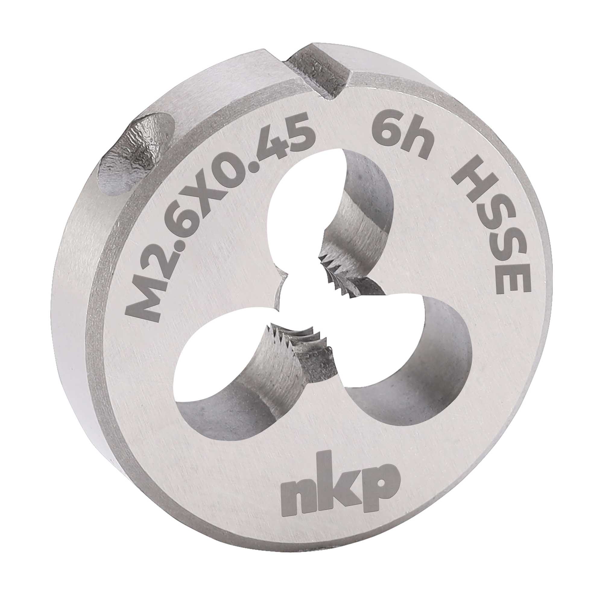 Плашка NKP М2,6x0,45 DIN22568 HSSE 6h 16х5мм 286026N