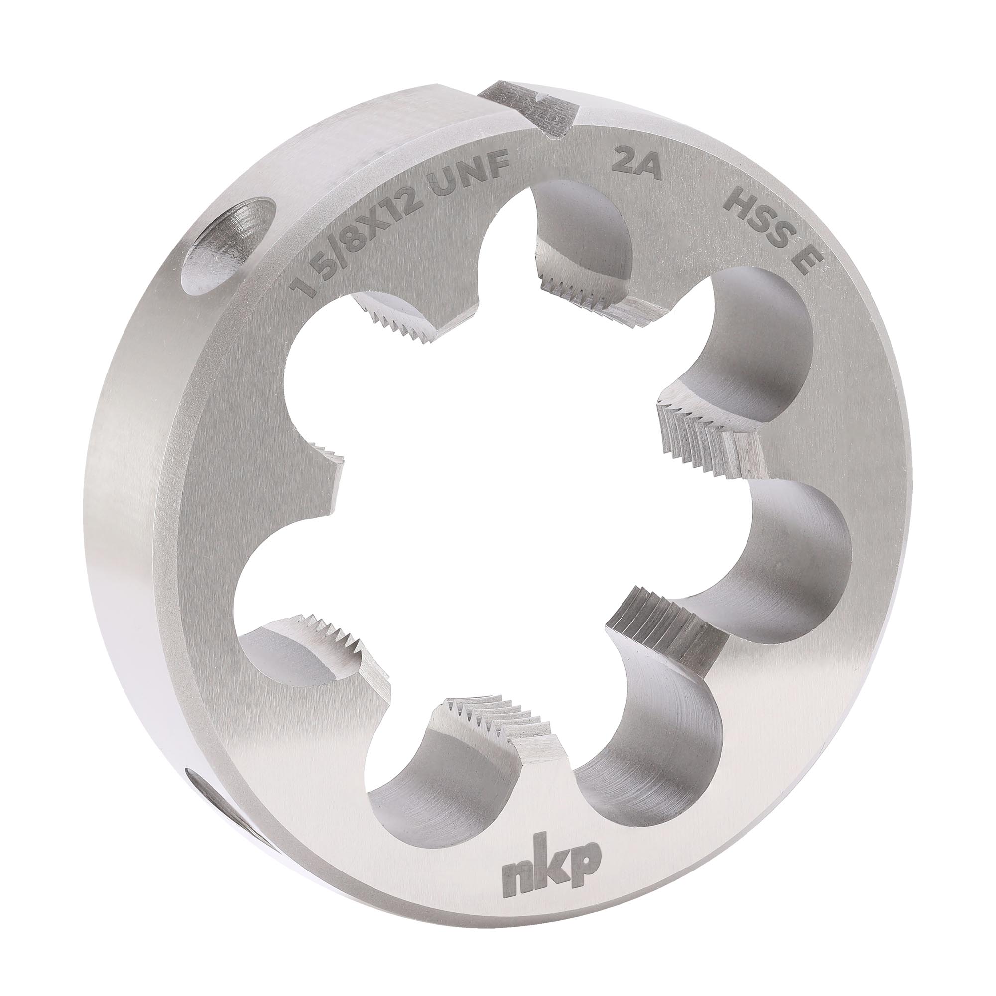 Плашка дюймовая NKP UN 1,5/8"-12 HSSE DIN22568 75x20мм 29910580UN12