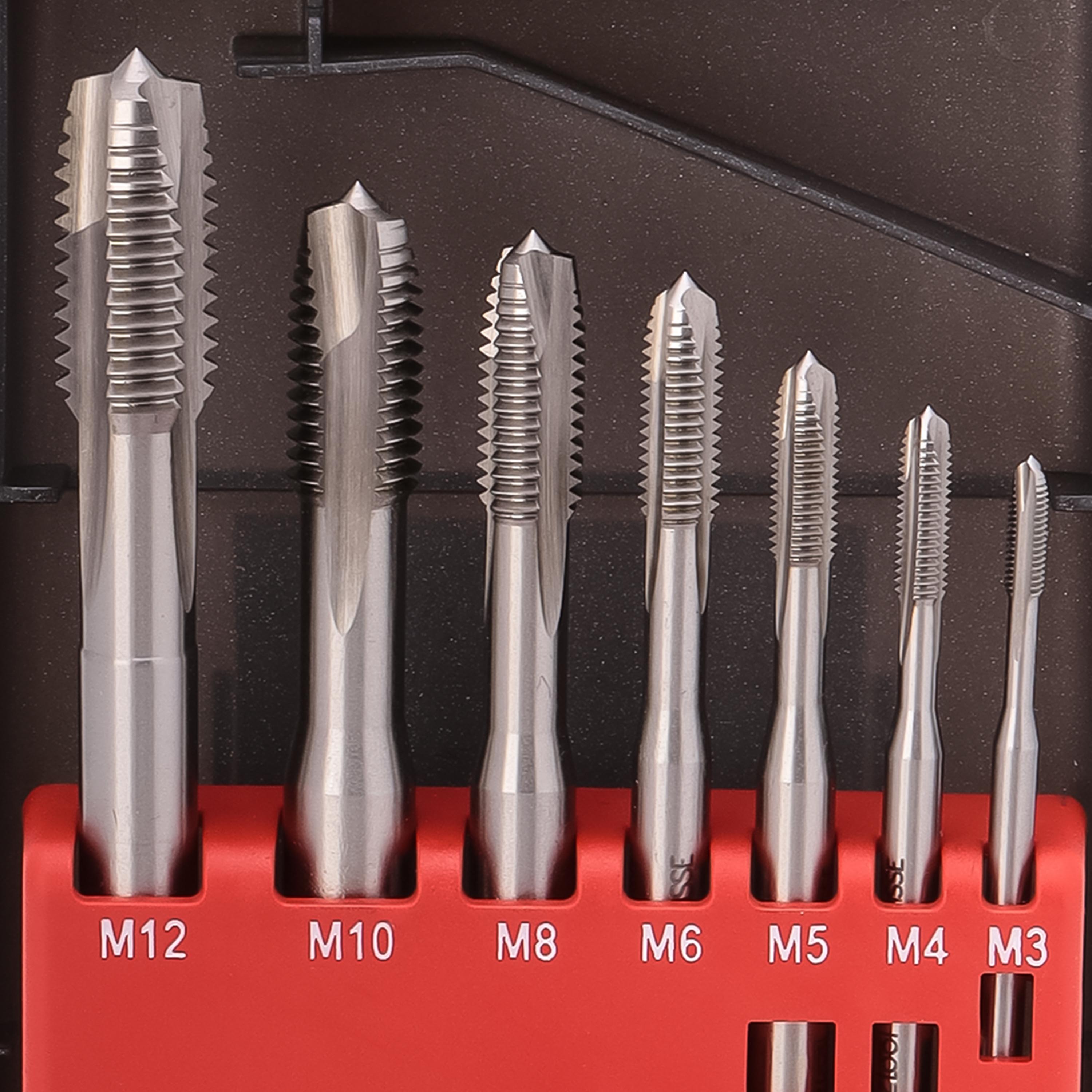 Набор машинных метчиков Bucovice Tools M3-M12 HSSE DIN371/376 7пр 105003