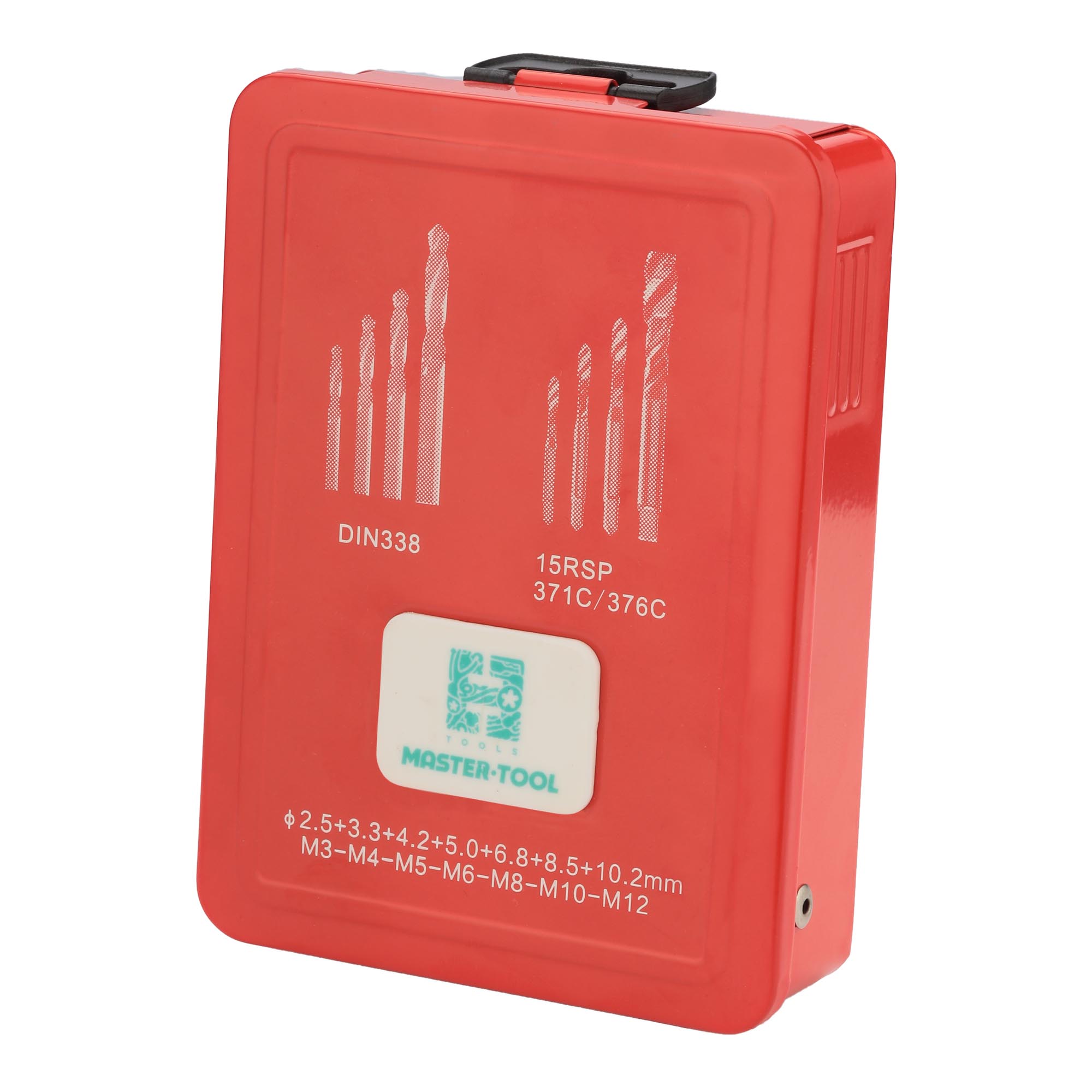 Набор машинных метчиков H-Tools M3-M12 HSSE-TiN DIN371/376 14пр 245053THT