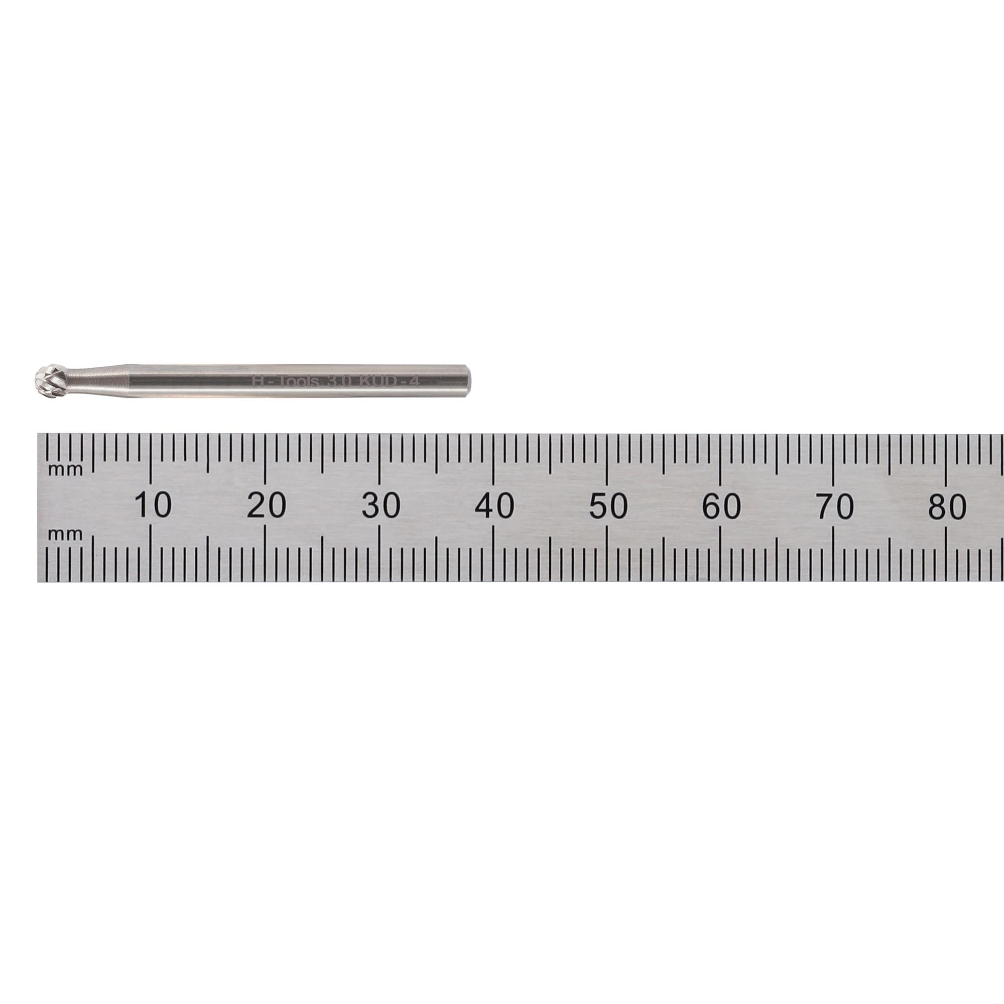 Бор-фреза твердосплавная H-Tools D(KUD) 3,0x3,0x33x3мм HM 116052HT