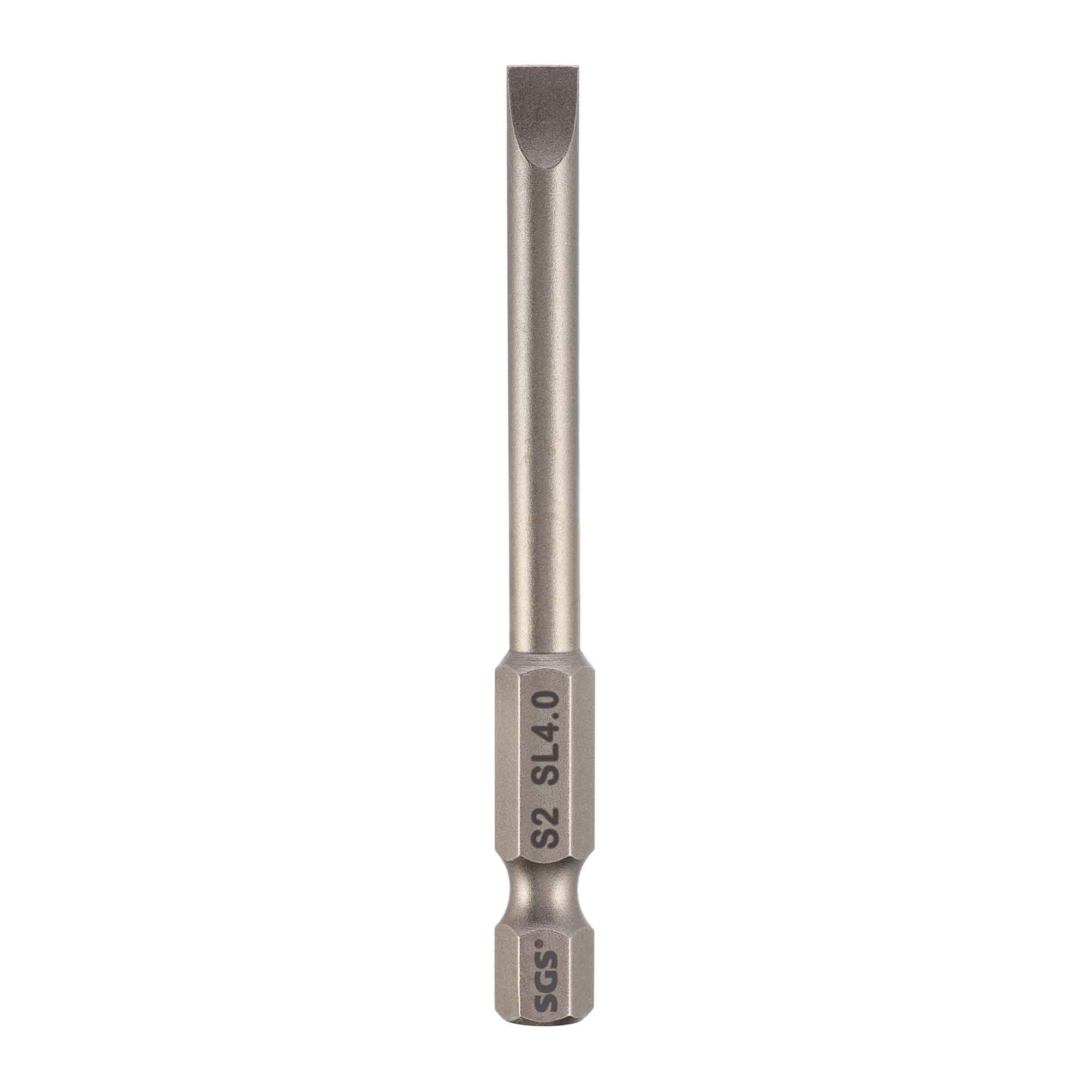 Бита шлицевая SGS SL4,0x0,8х50мм S2 5шт 6350-SL4.0-5