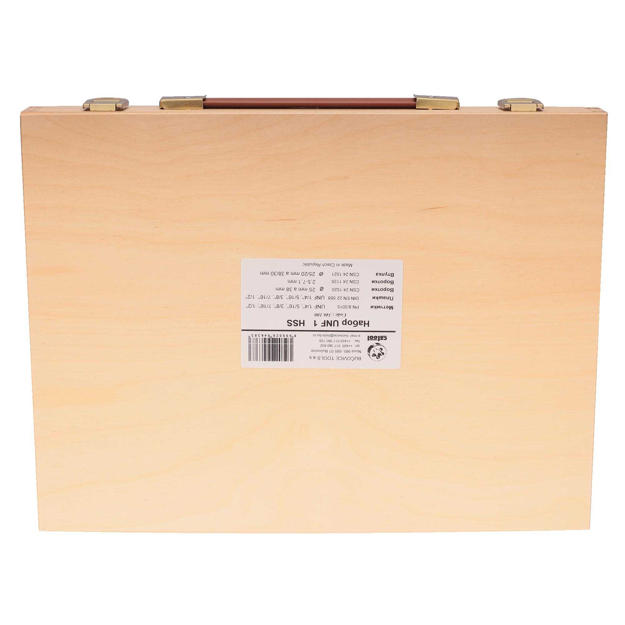 Набор метчиков и плашек Bucovice Tools UNF 1/4"-1/2" HSS 20пр 346100
