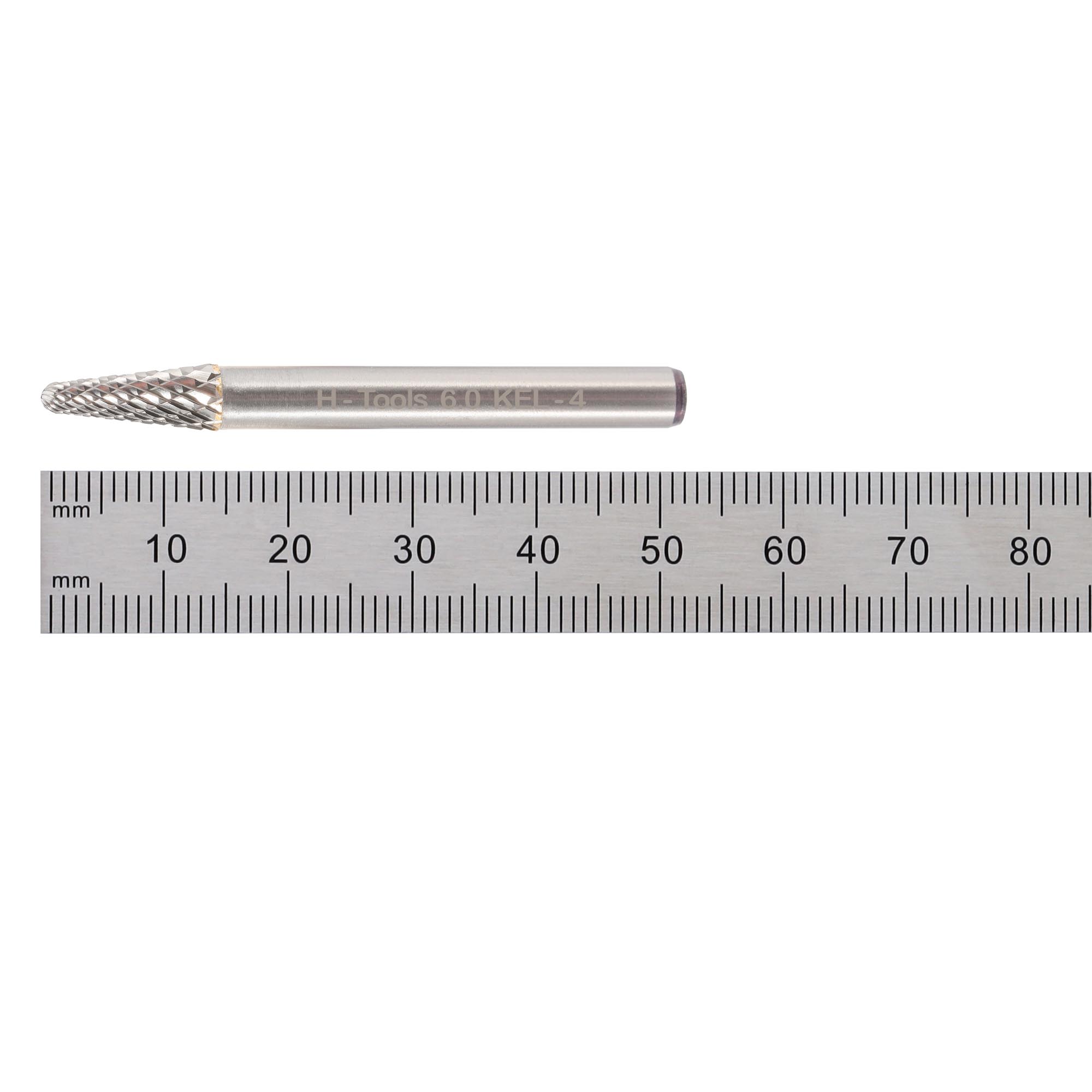 Бор-фреза твердосплавная H-Tools L(KEL) 6,0x18x52x6мм HM 116233HT