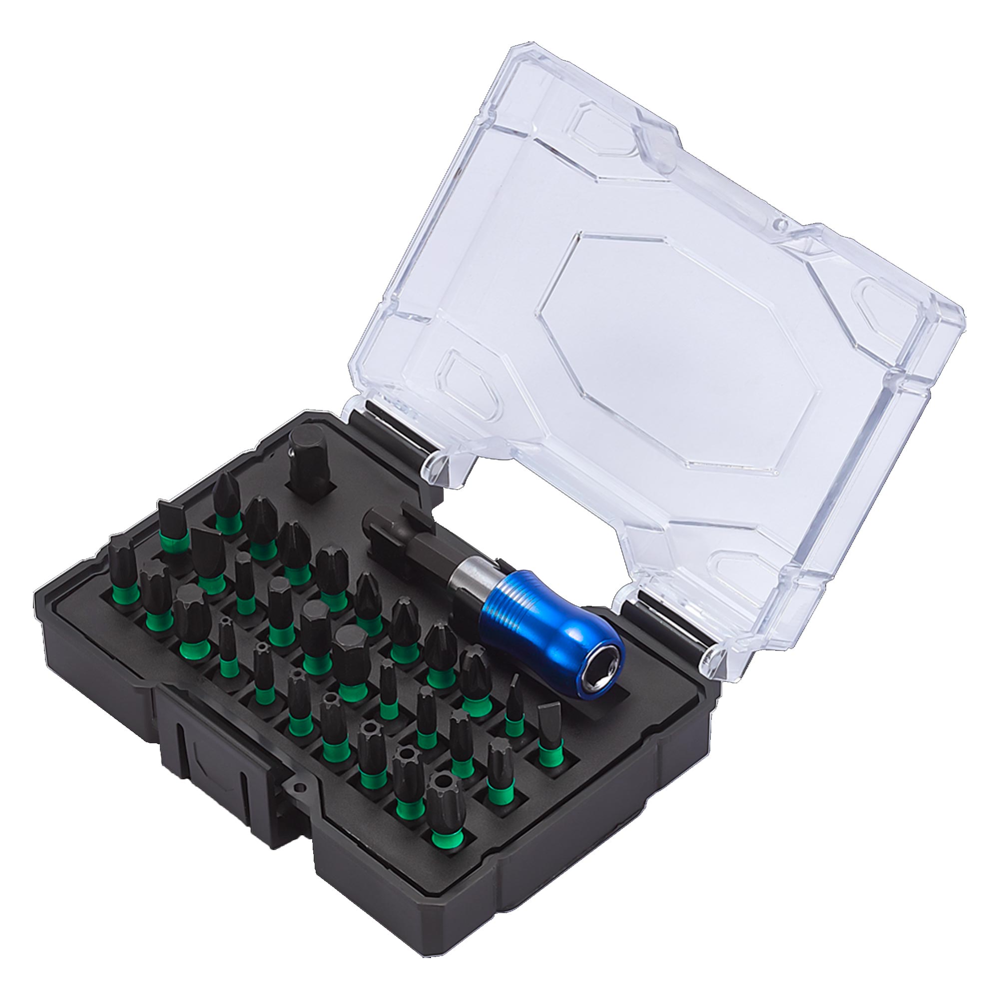 Набор ударных бит SGS PH/PZ/TORX/HEX S2 32шт 6332P-2
