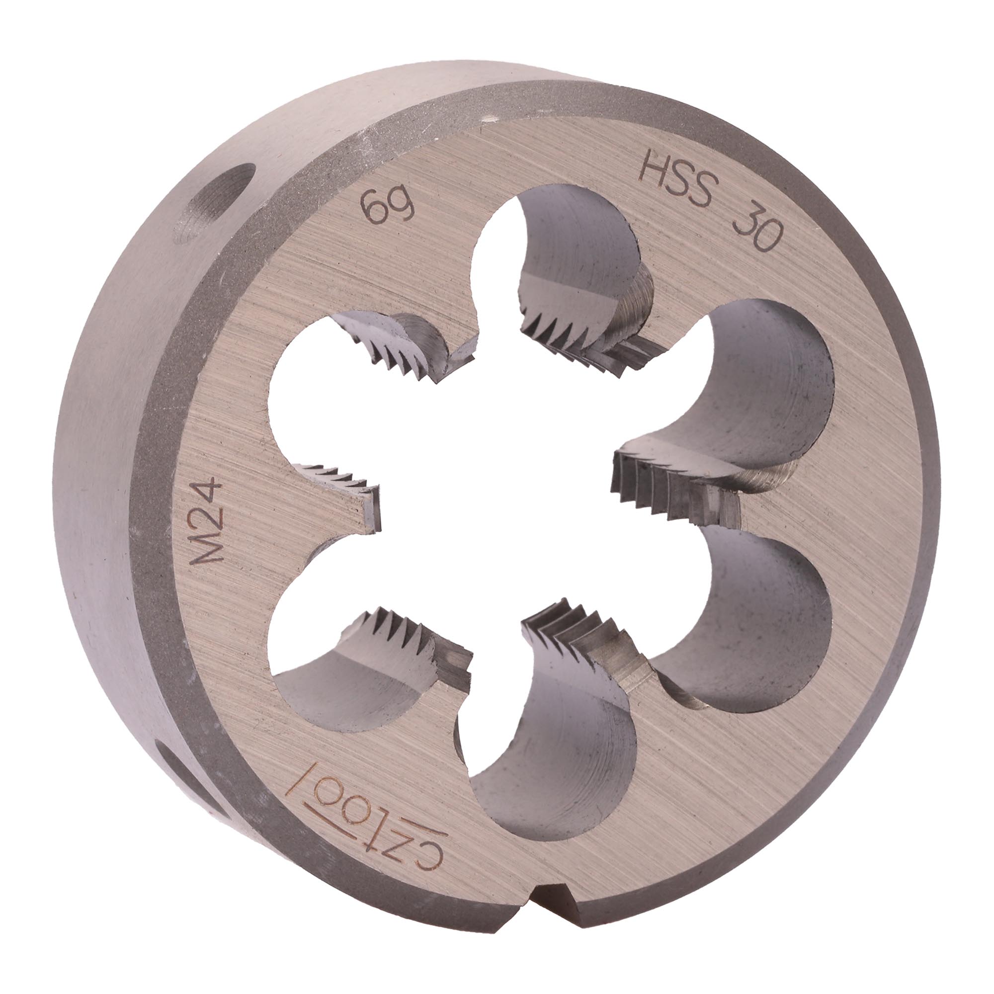 Плашка с стружколомом Bucovice Tools М24х3,0 HSS DIN EN 22568 6g 55х22мм 270240