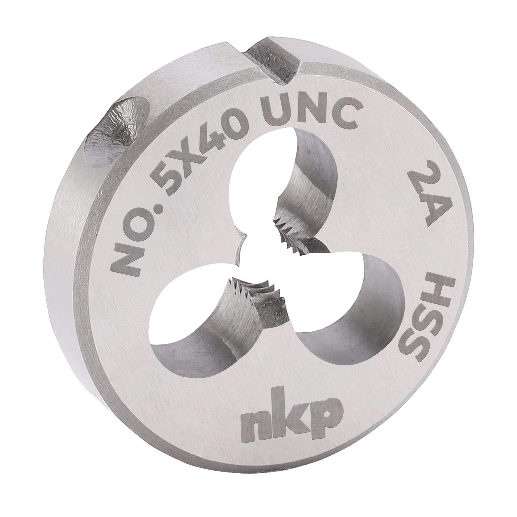 Плашка дюймовая NKP UNC №5-40 HSS DIN22568 20x5мм 245005N