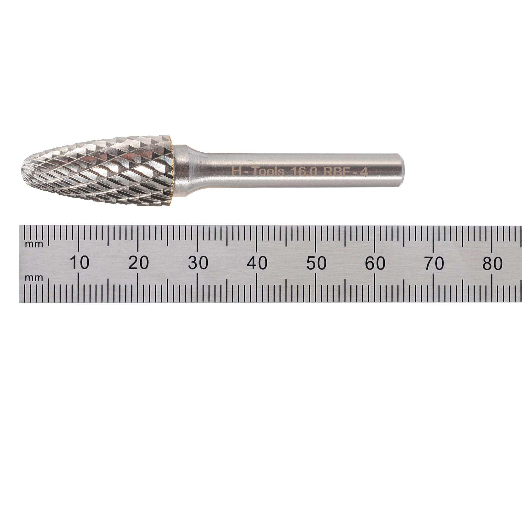 Бор-фреза твердосплавная H-Tools F(RBF) 16,0x25x65x6мм HM 116034HT