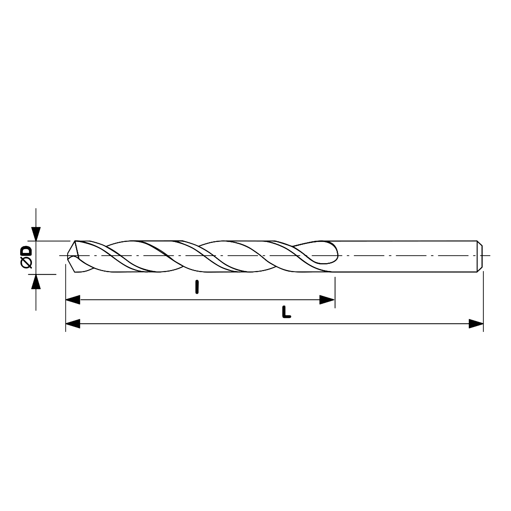 Сверло по металлу ц/х 8,9x125/81мм DIN338 h8 5xD HSS-G 135° H-Tools 1040-1089