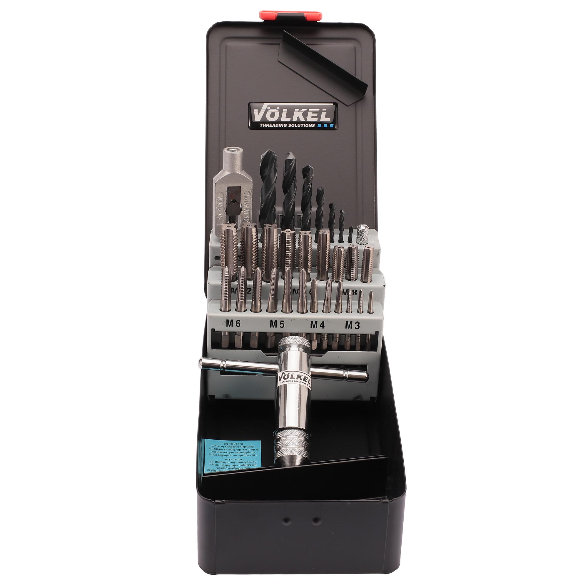 Набор комплектных метчиков Volkel M3-M12 HSS-G DIN352 30пр 49511