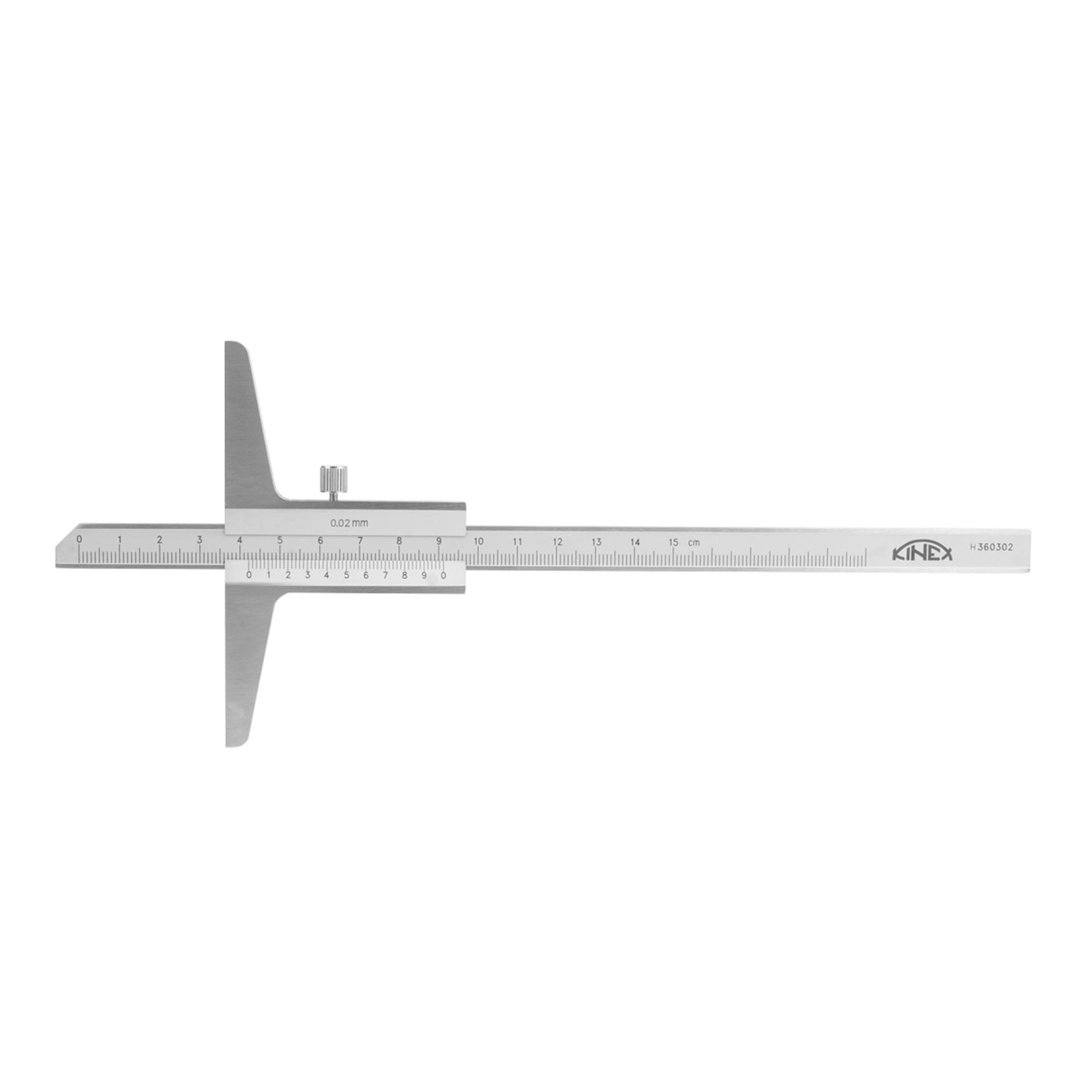 Штангенглубиномер Kinex ШГ-150 0-150мм 0,02мм DIN862 2034-02-150