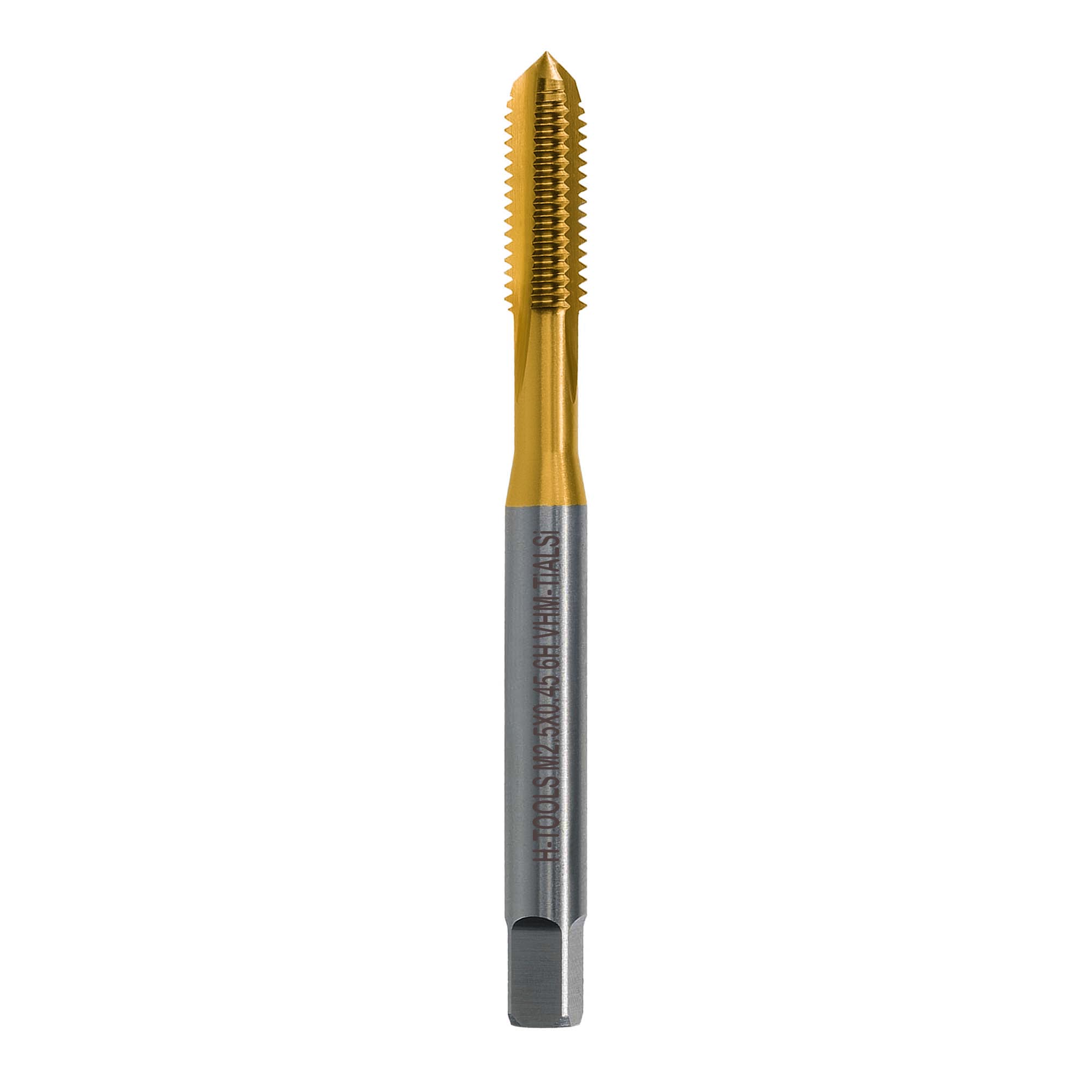 Метчик твердосплавный H-Tools М2,5х0,45 DIN371 VHM-HE HRC45 125F01-C9-0025
