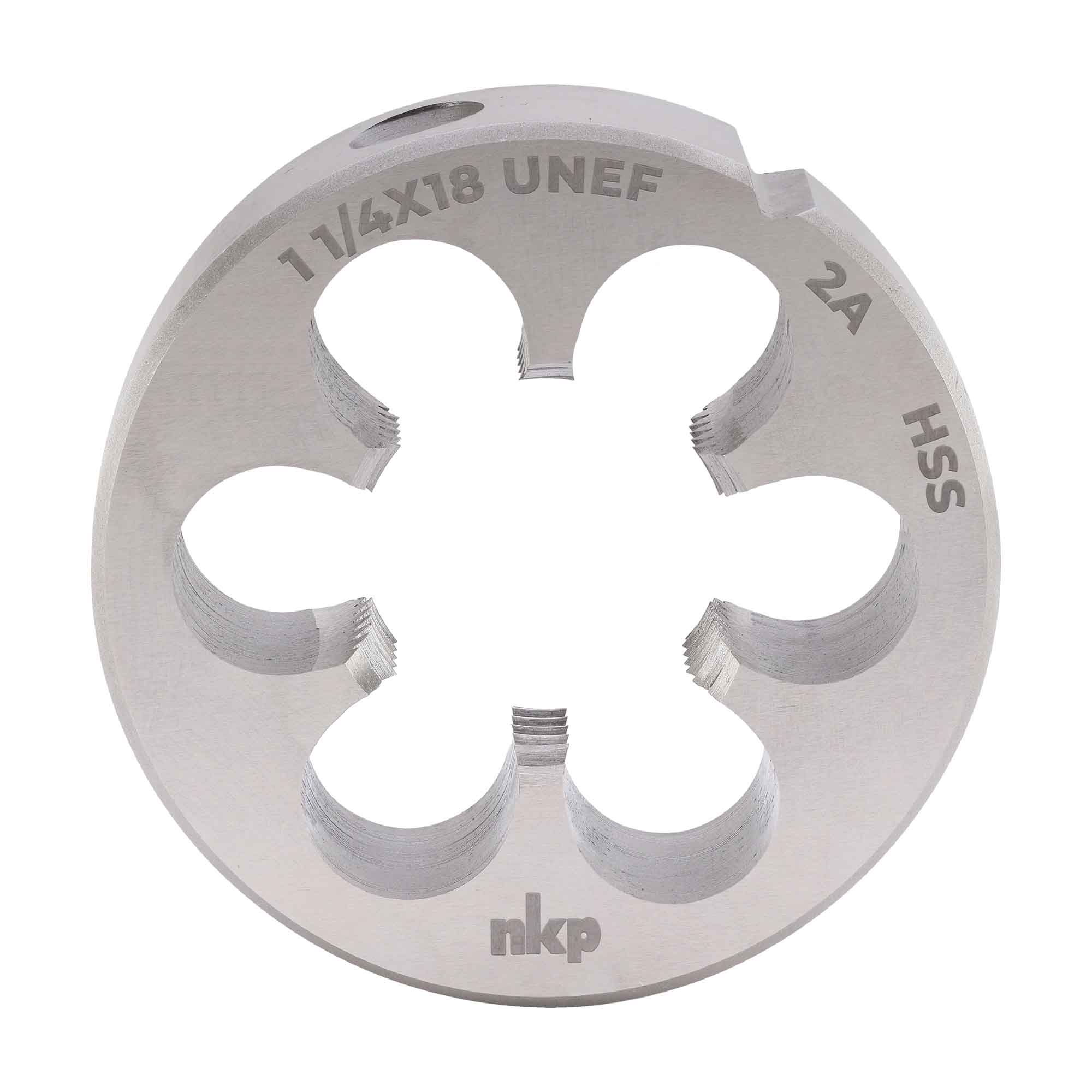 Плашка дюймовая NKP UNEF 1,1/4"-18 HSS DIN22568 65x18мм 248114N