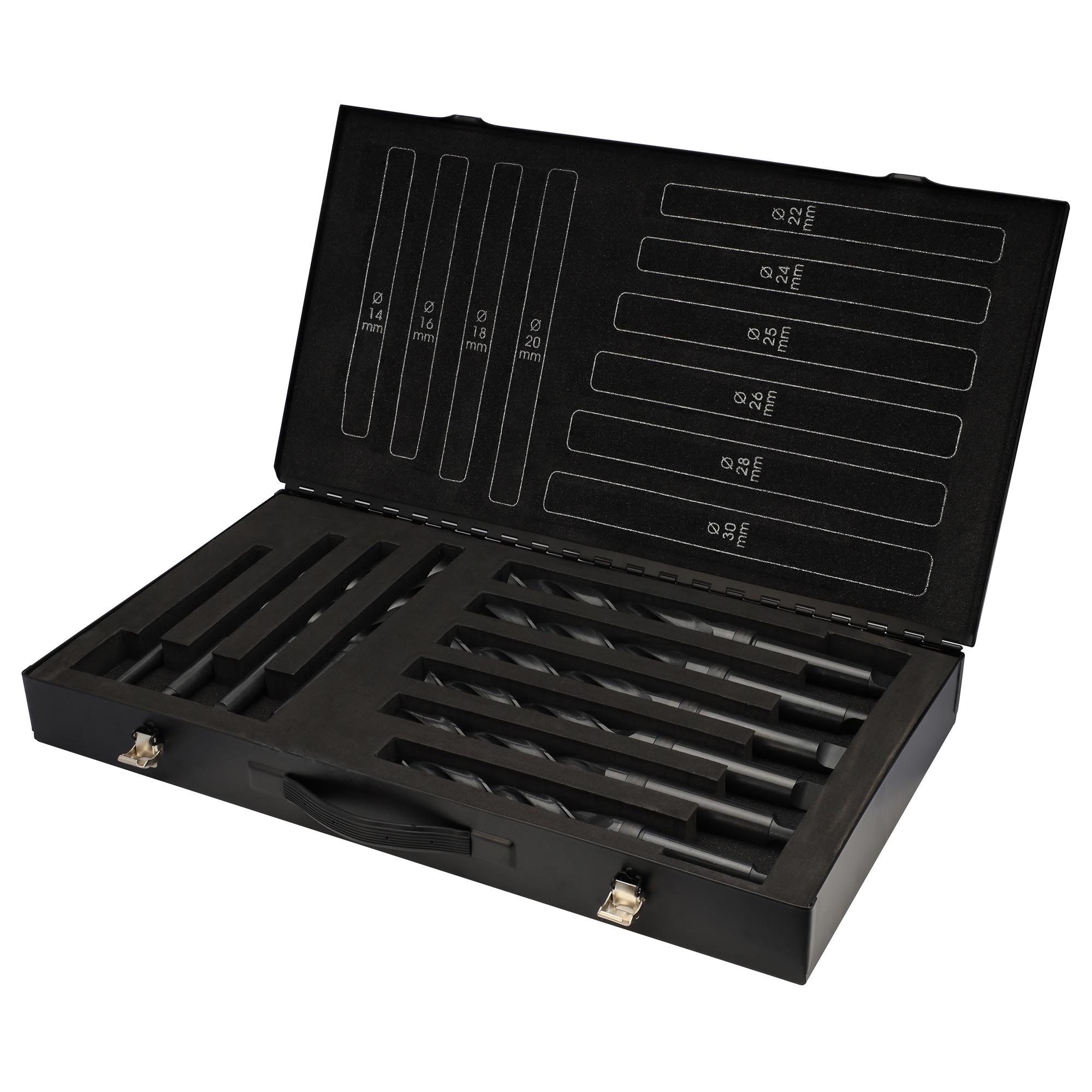 Набор сверл по металлу H-Tools PRO 14-30мм 10шт HSS 118° DIN345 204002HT