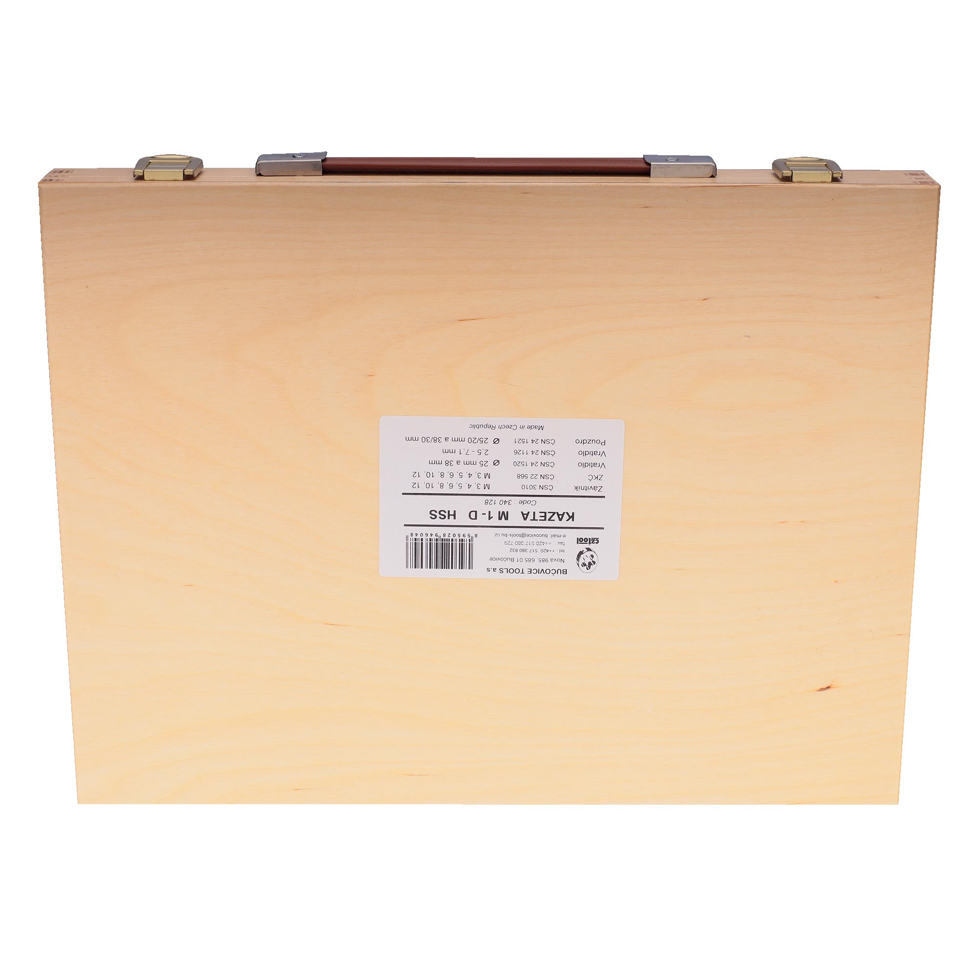 Набор метчиков и плашек Bucovice Tools M3-M12 HSS 34пр 340128