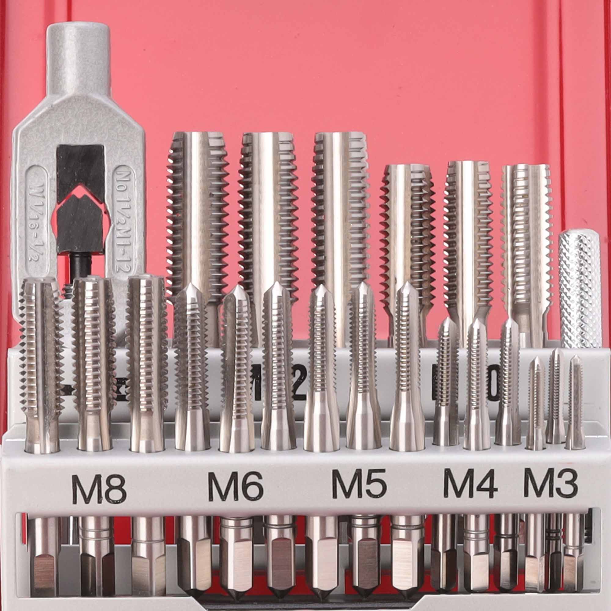 Набор комплектных метчиков Ruko M3-M12 HSS-G DIN352 22пр 245002