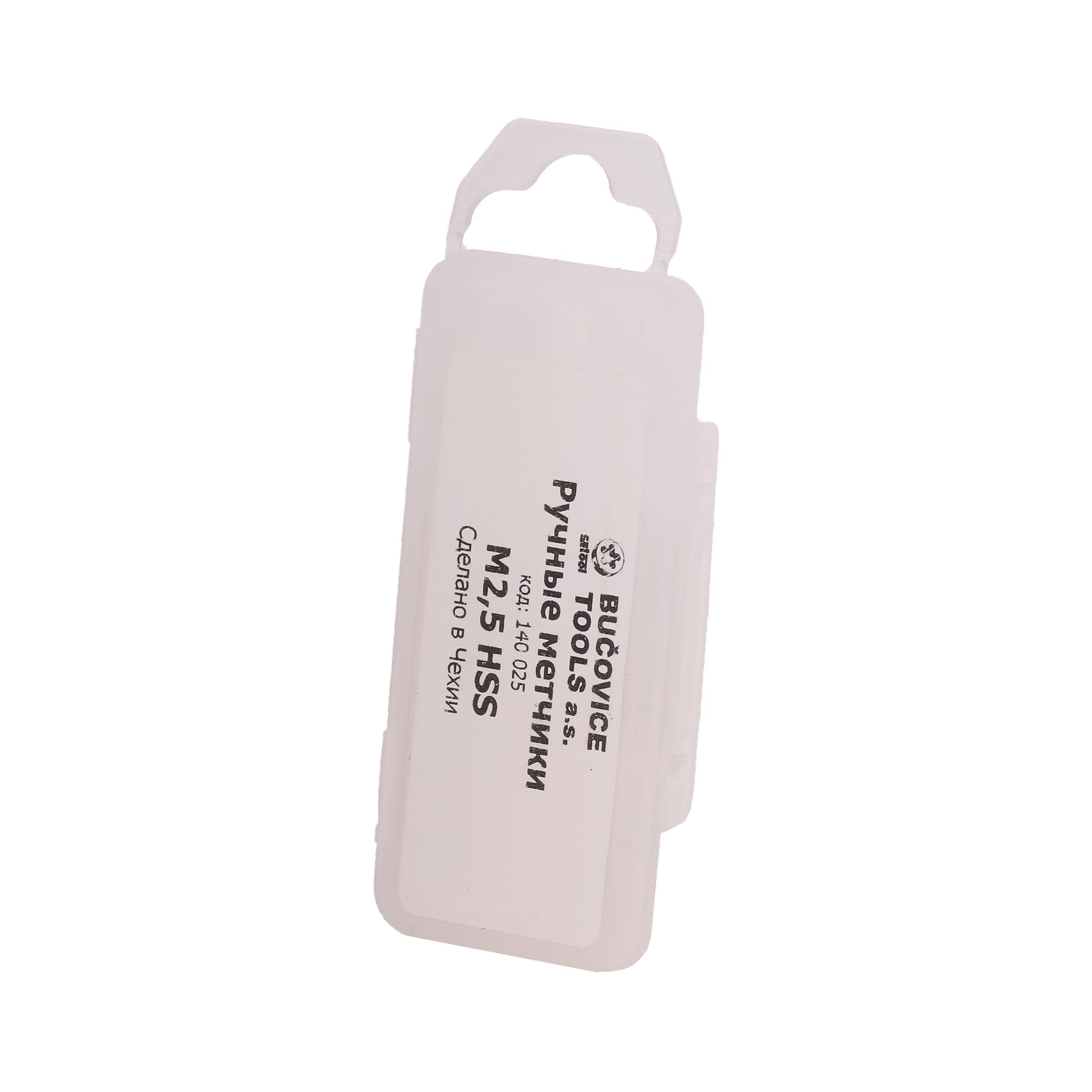 Набор метчиков 3шт Bucovice Tools HSS CSN223010 2n метрическая резьба М2,5х0,45 140025-3